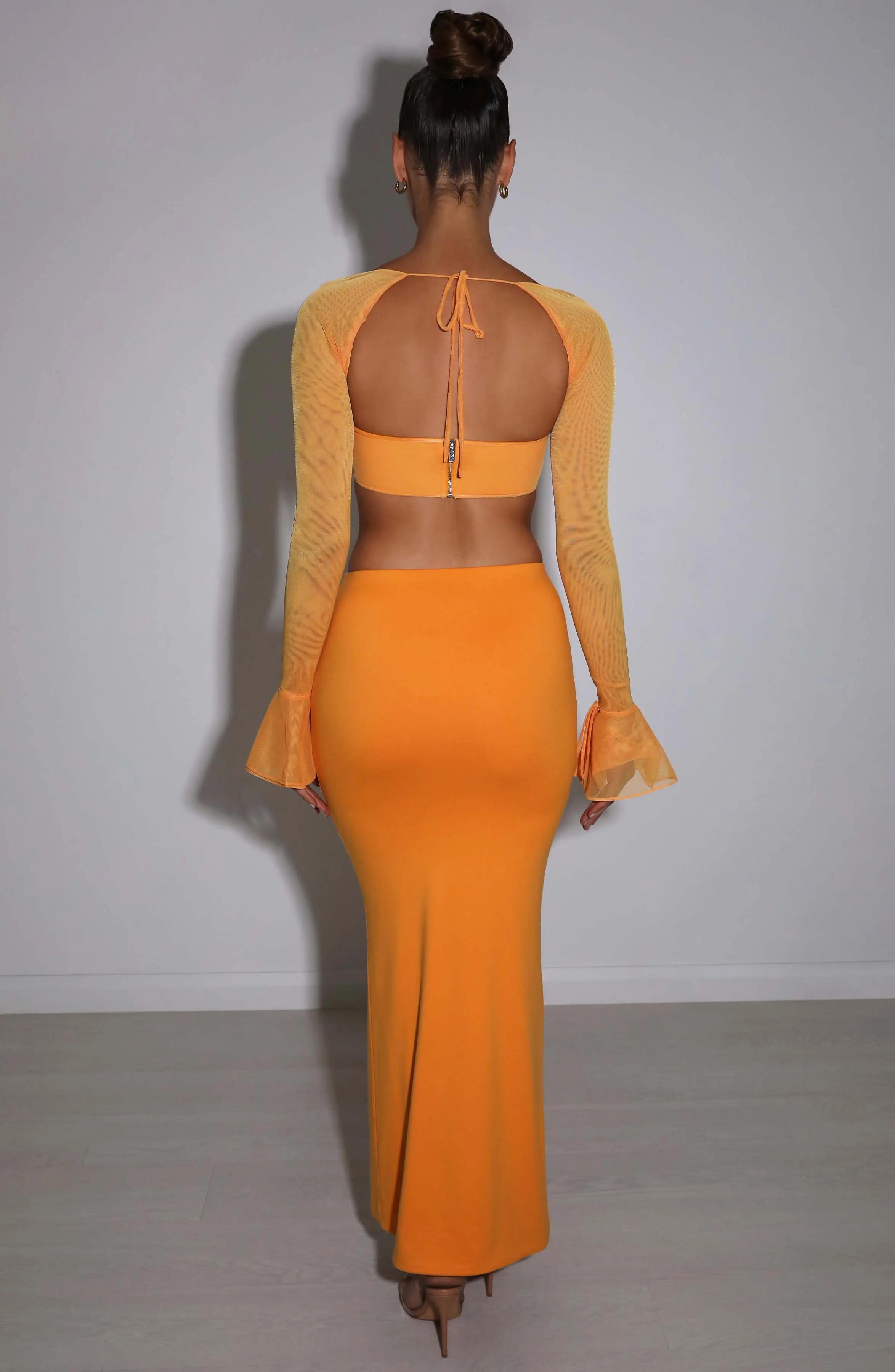 Astrid Maxi Skirt - Tangerine - Image 7