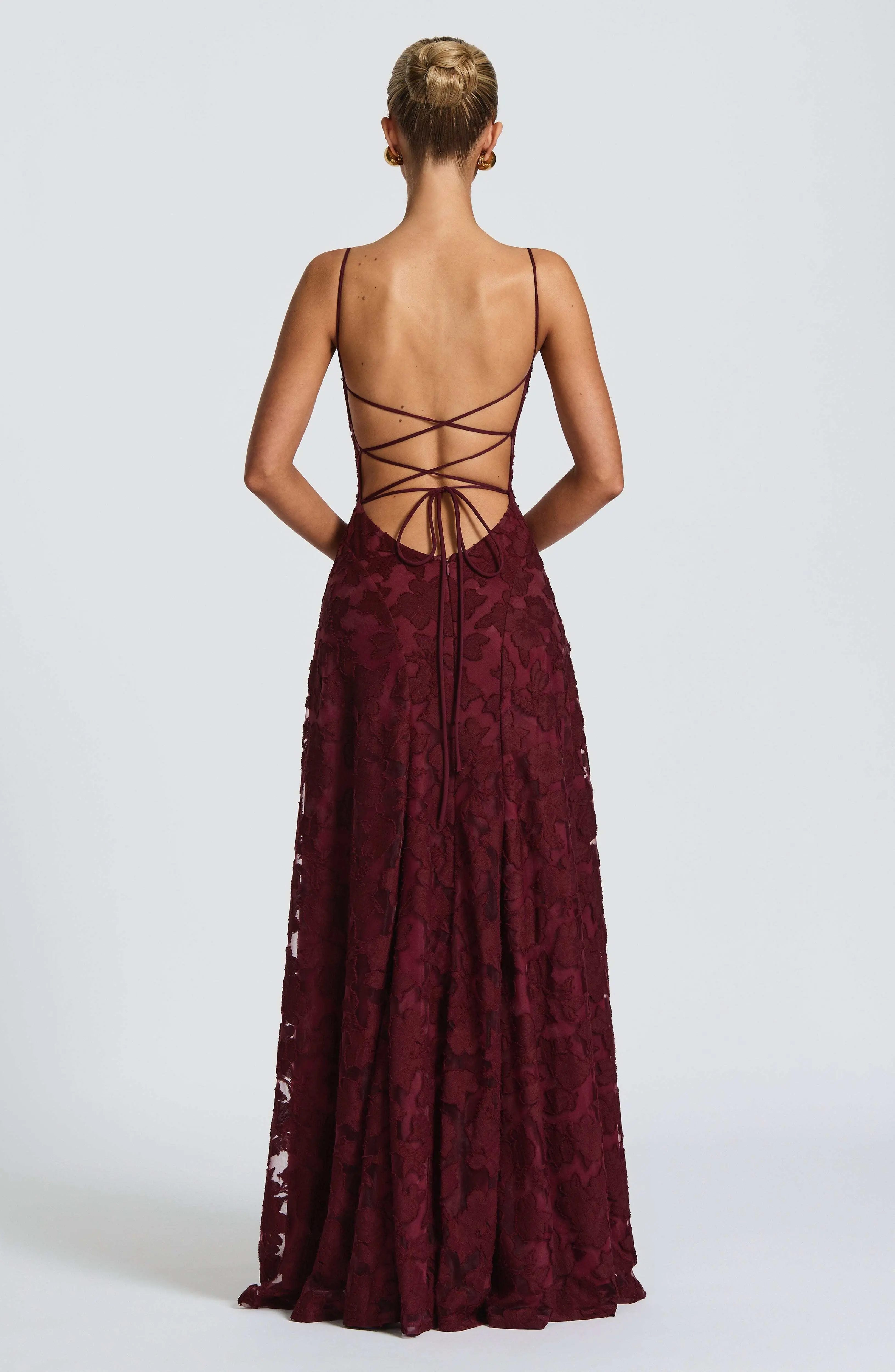 Francis Maxi Dress - Cherry Lacquer - Image 4