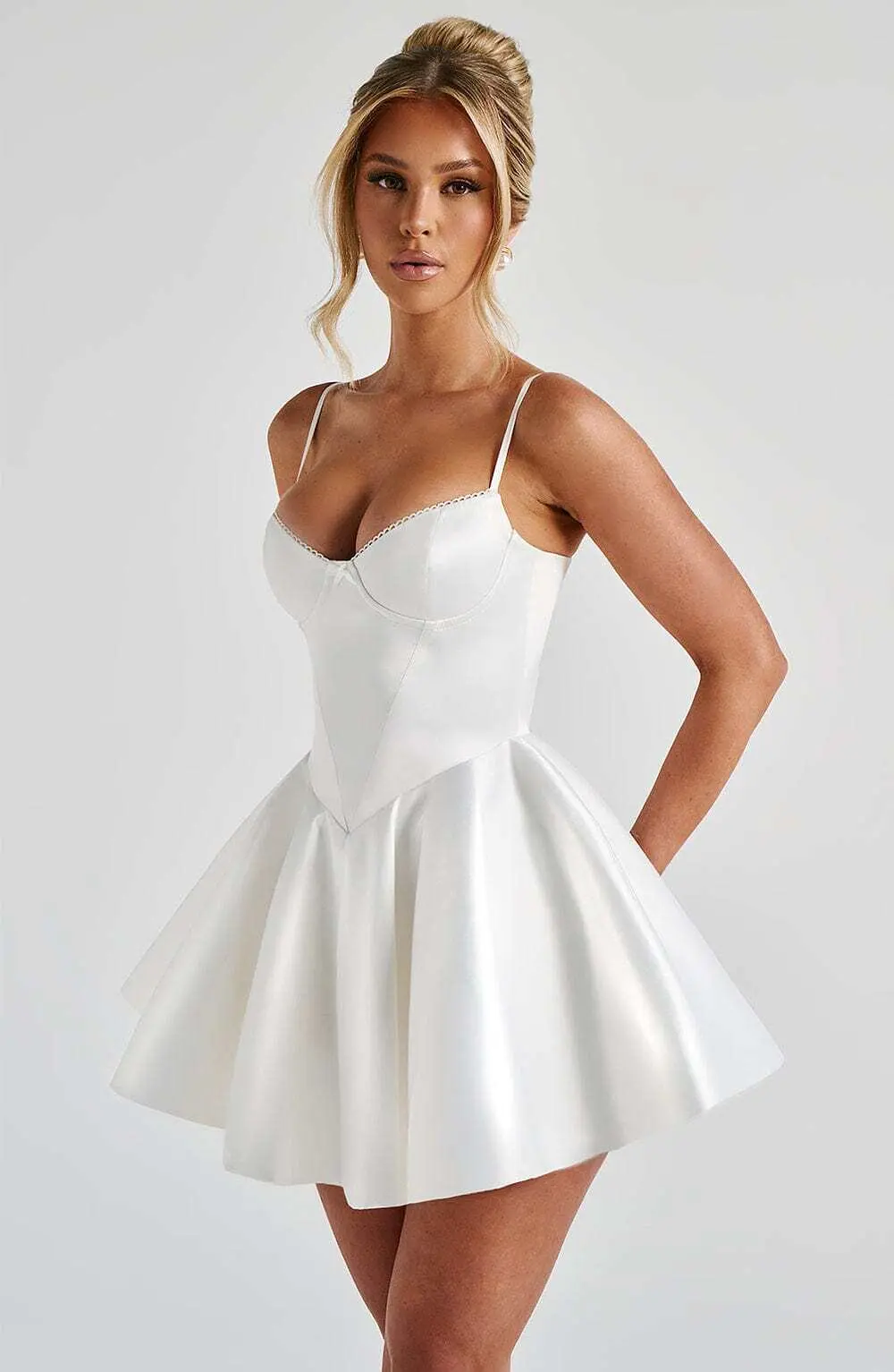 Poppy Mini Dress - Ivory - Image 2