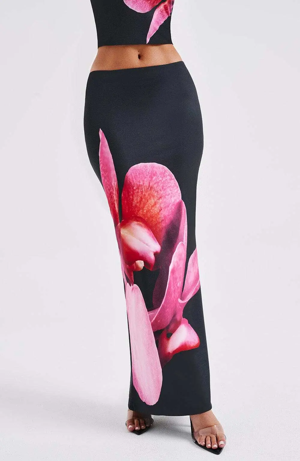 Allegra Maxi Skirt - Black Floral Print - Image 4