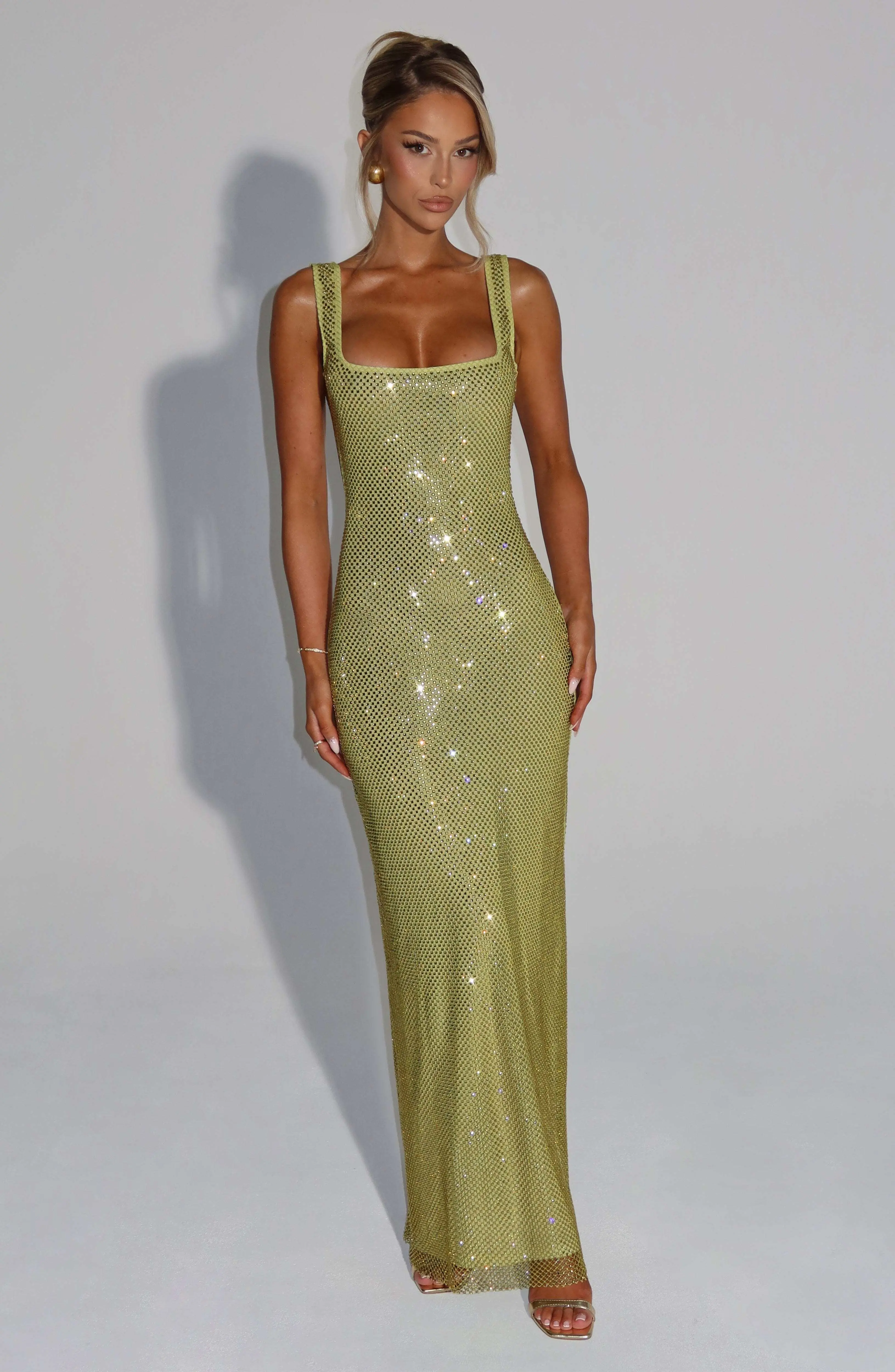Petra Maxi Dress - Olive - Image 4