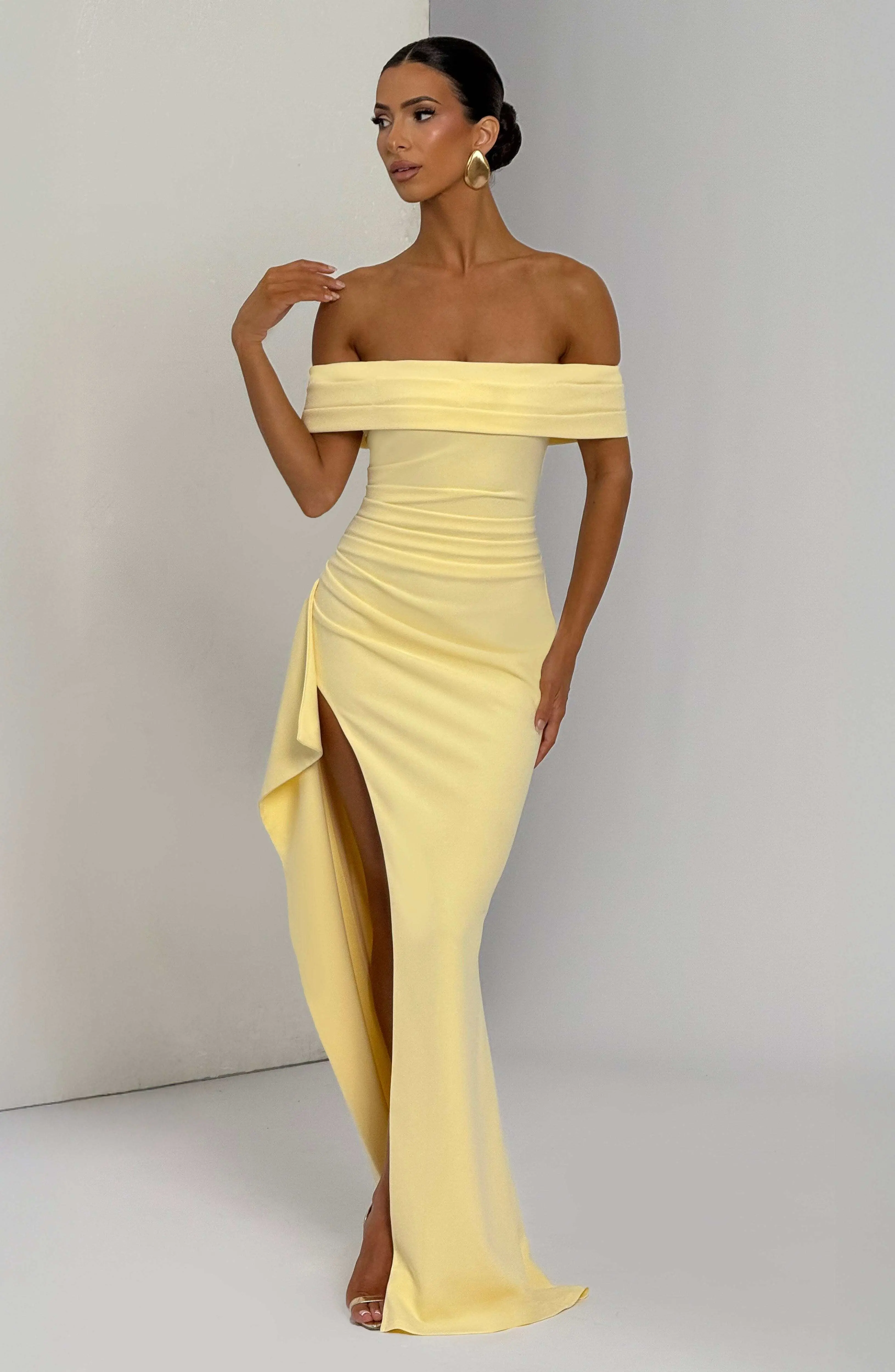 Joyce Maxi Dress - Lemon - Image 6