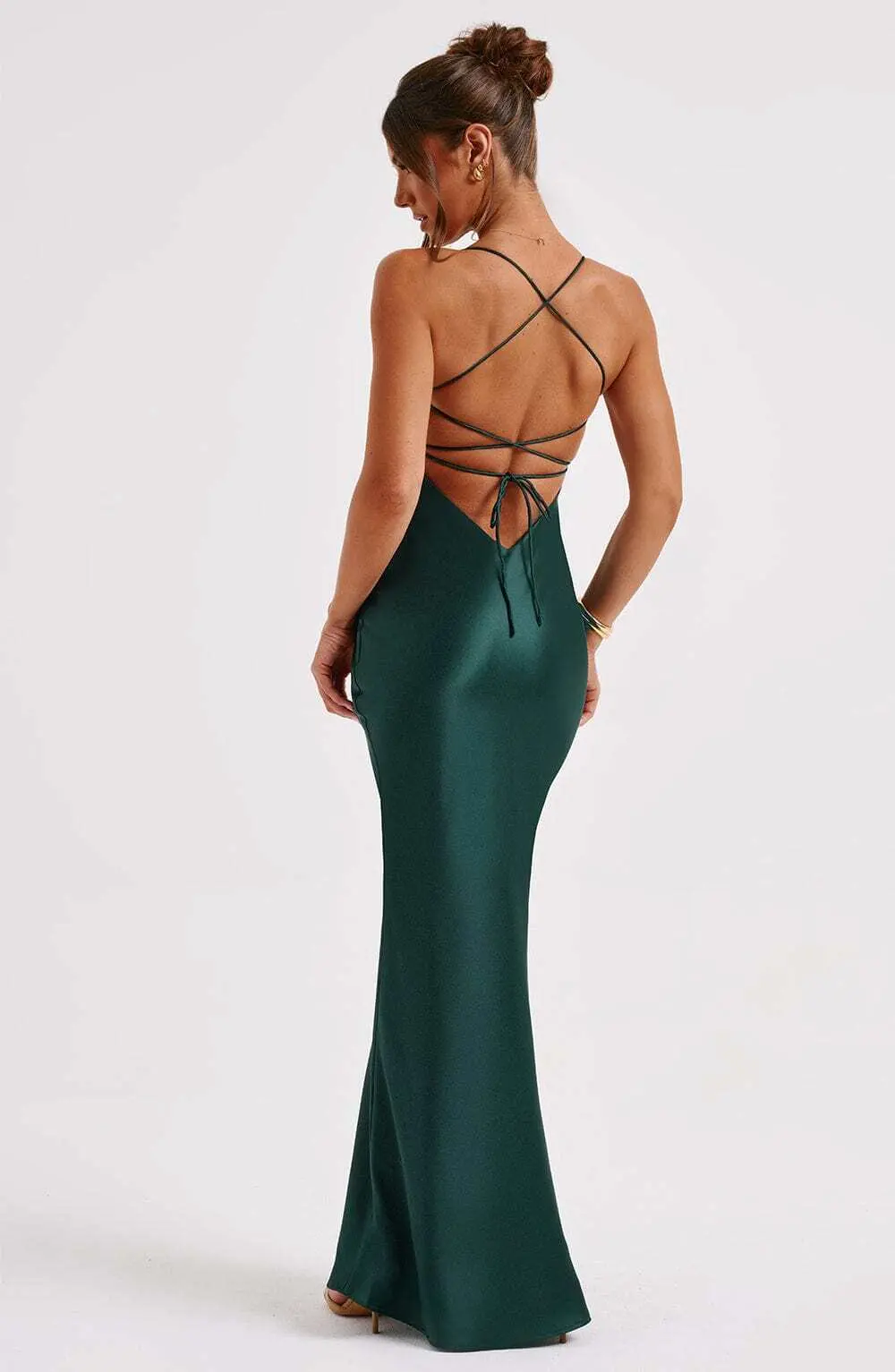 Malika Maxi Dress - Emerald - Image 2