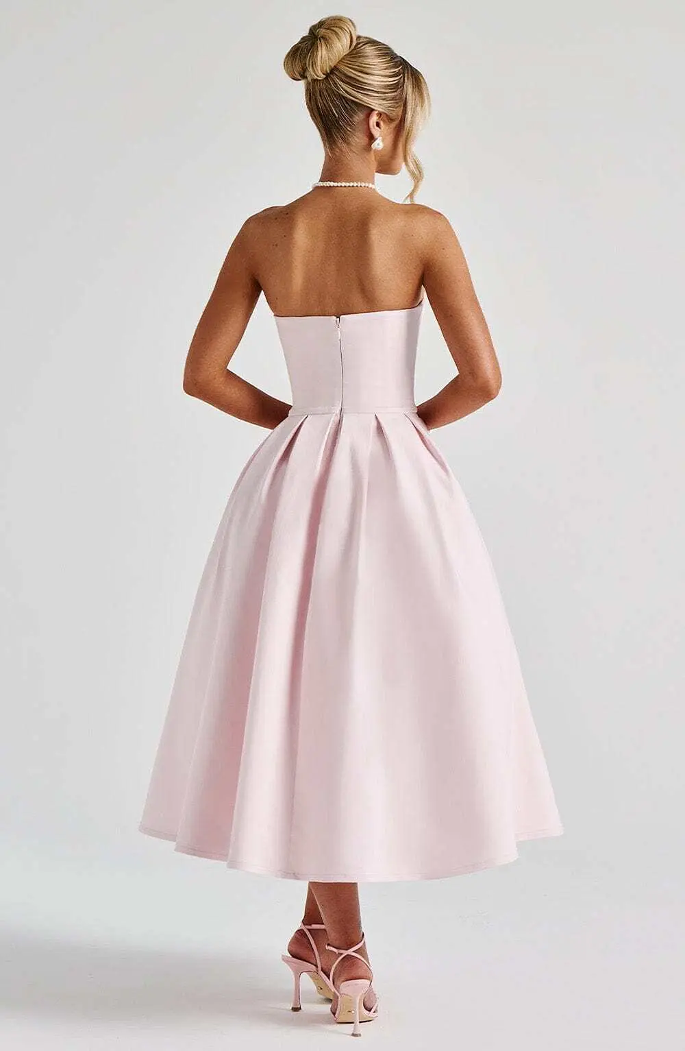 Edith Midi Dress - Blush - Image 3