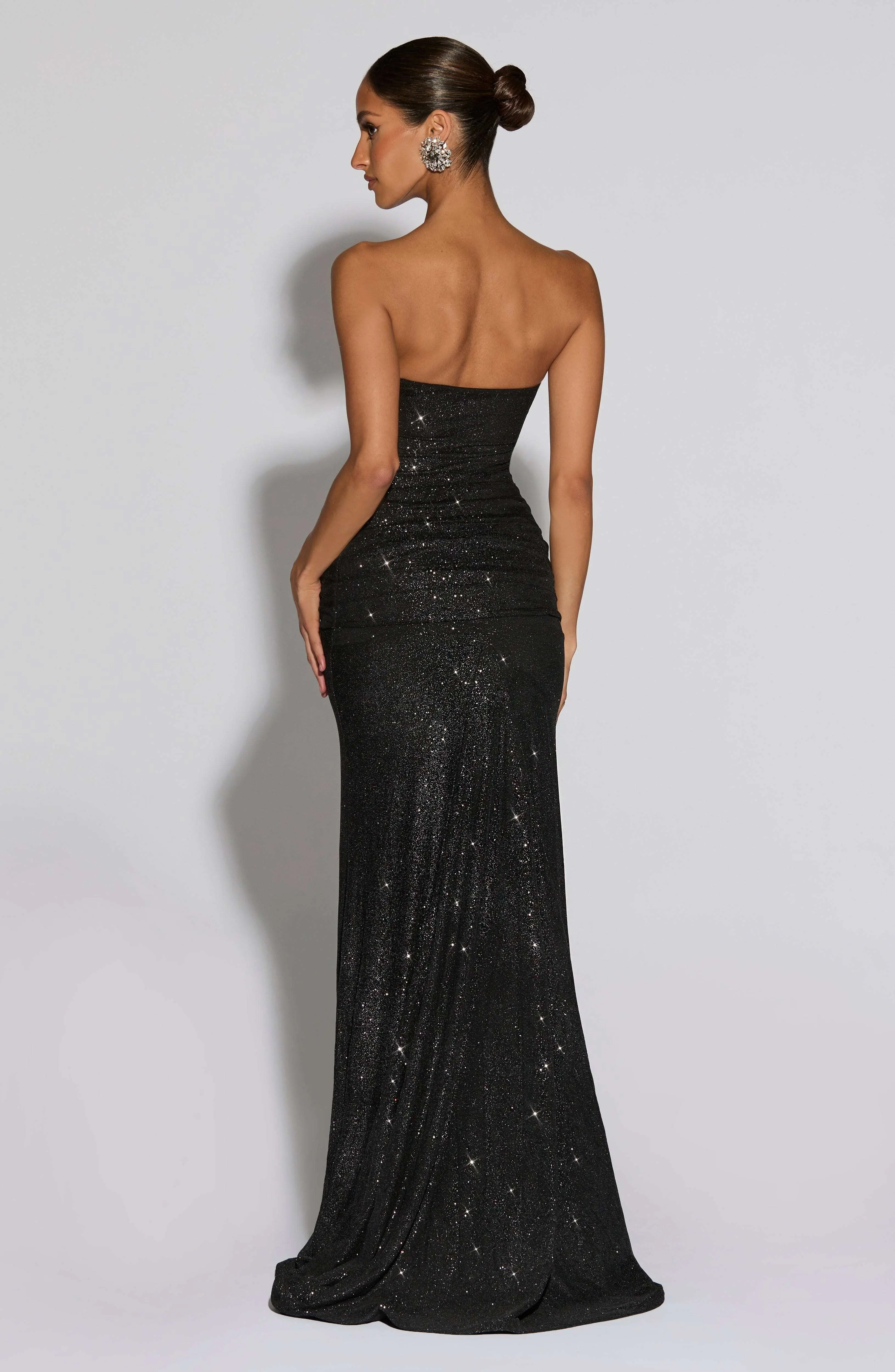 Paula Maxi Dress - Black Sparkle - Image 3