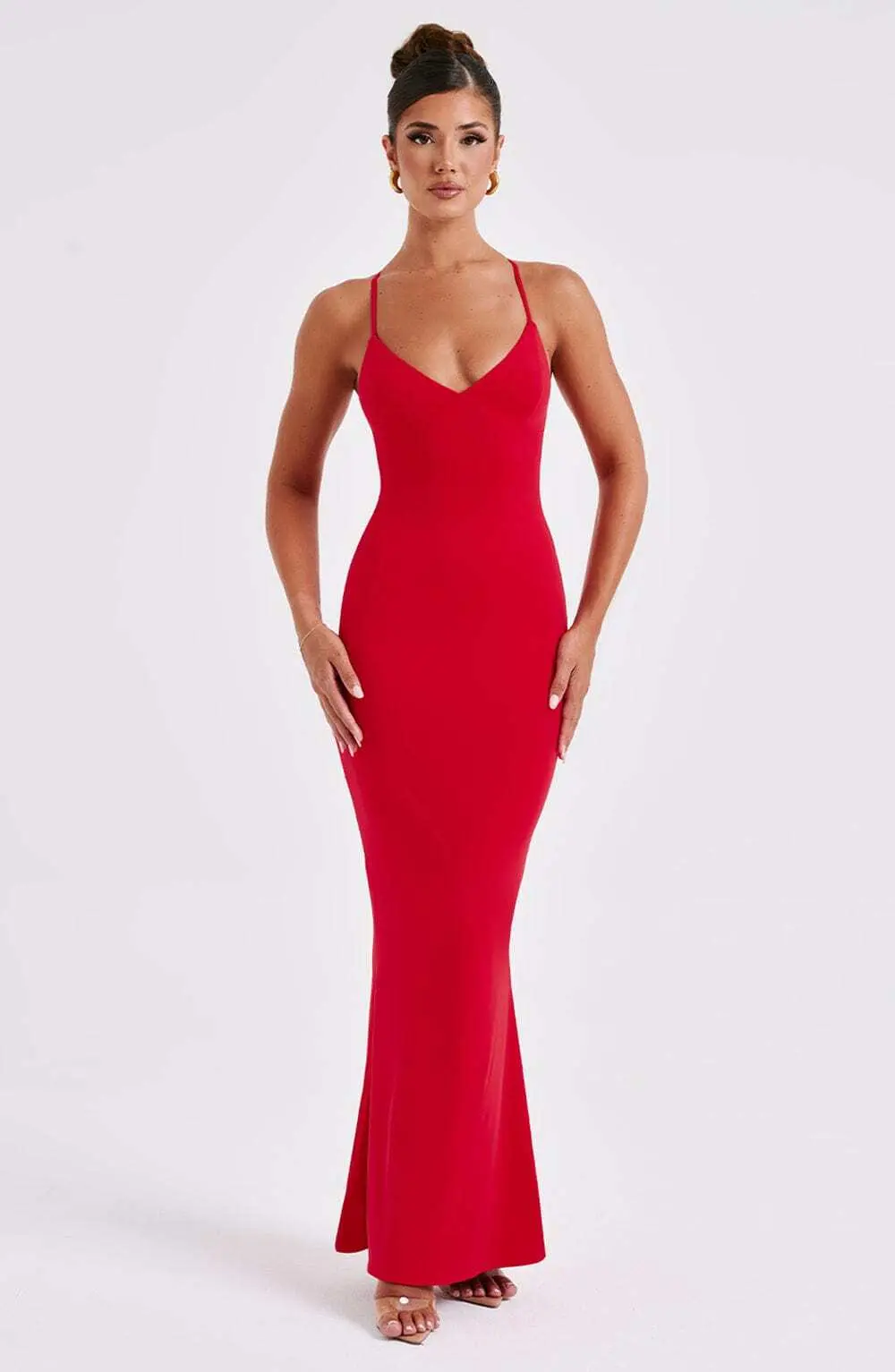 Zelda Maxi Dress - Red - Image 8