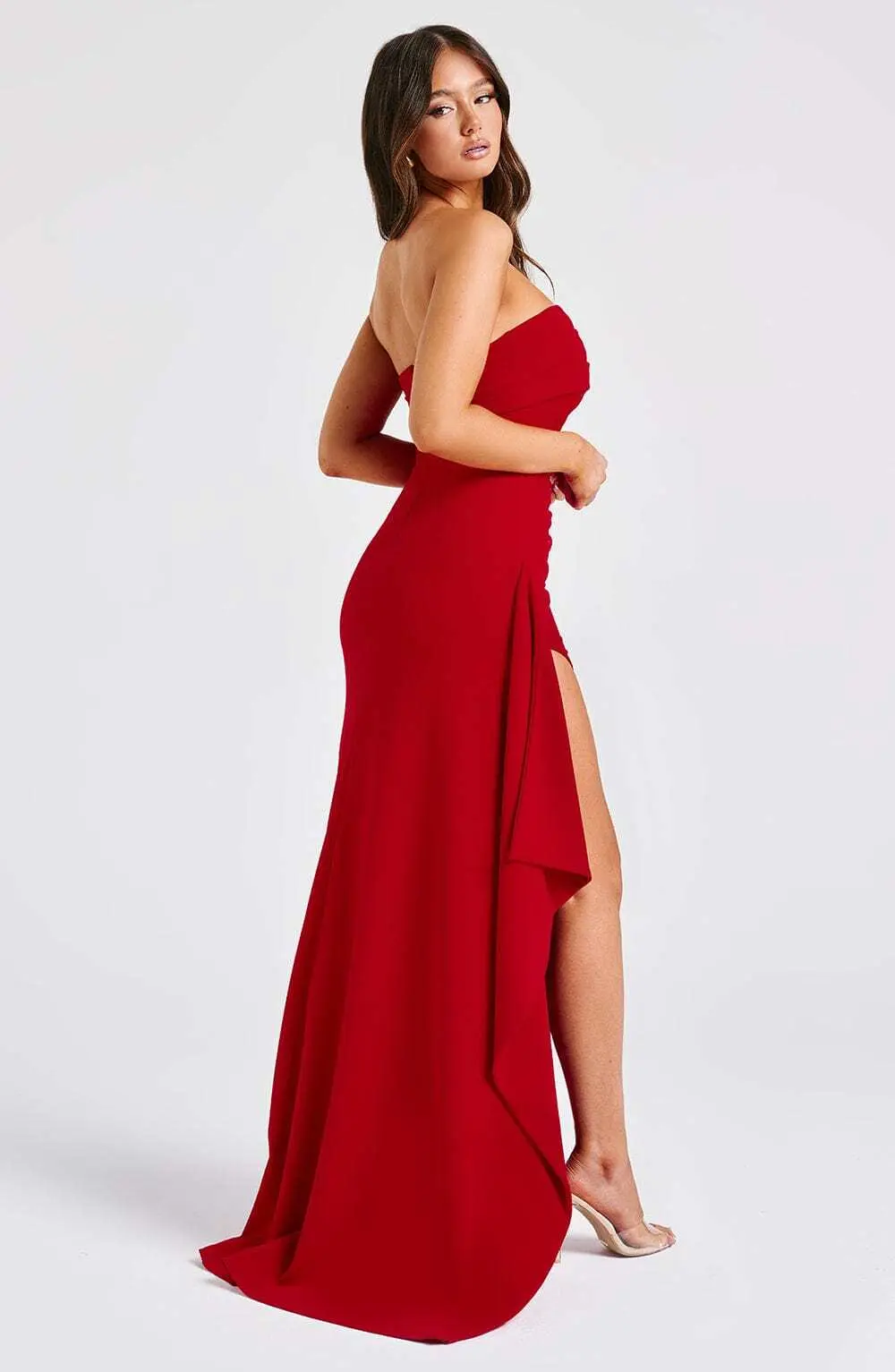Zafira Maxi Dress - Red - Image 5