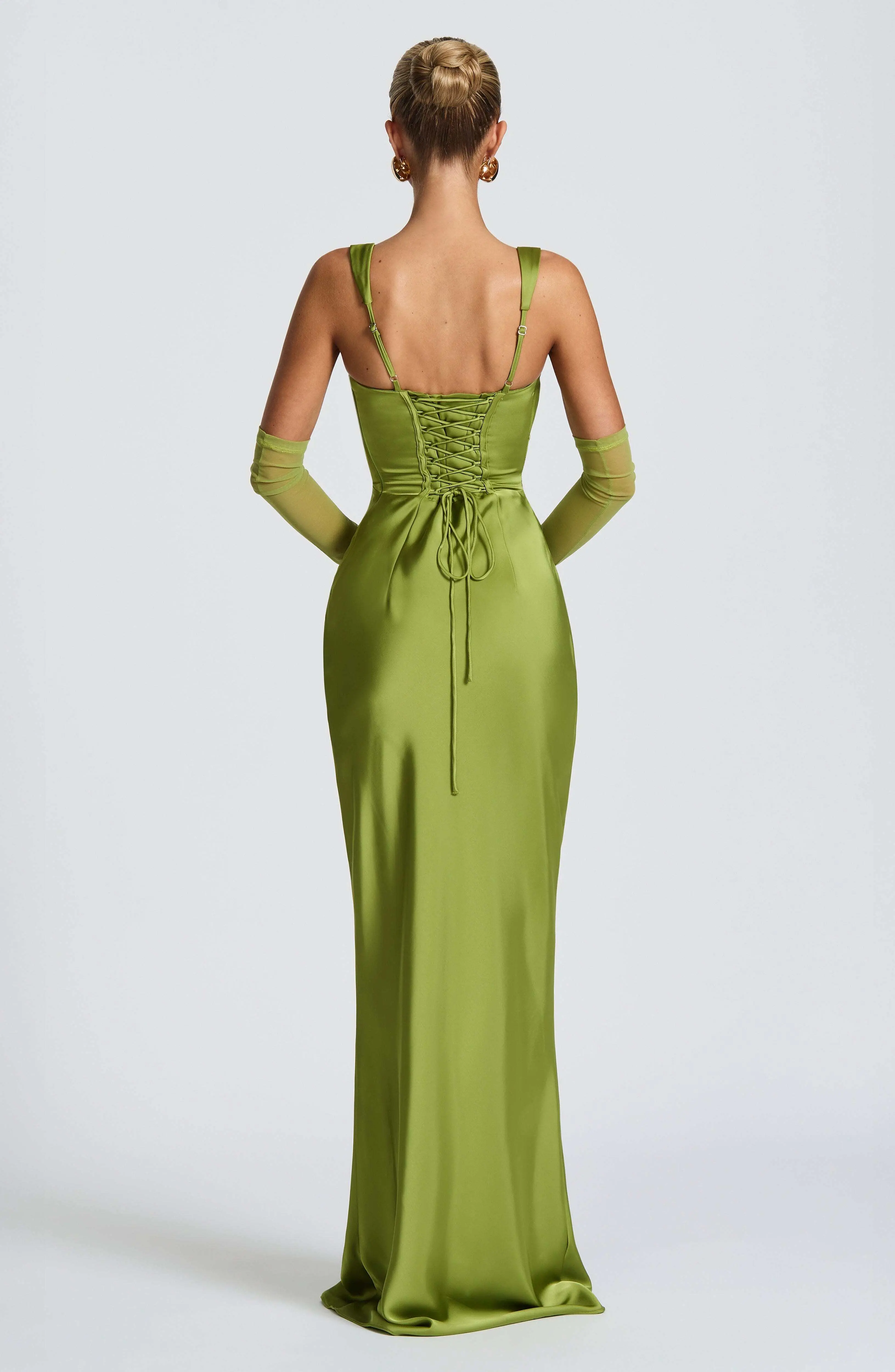 Calanthe Maxi Dress - Olive - Image 5