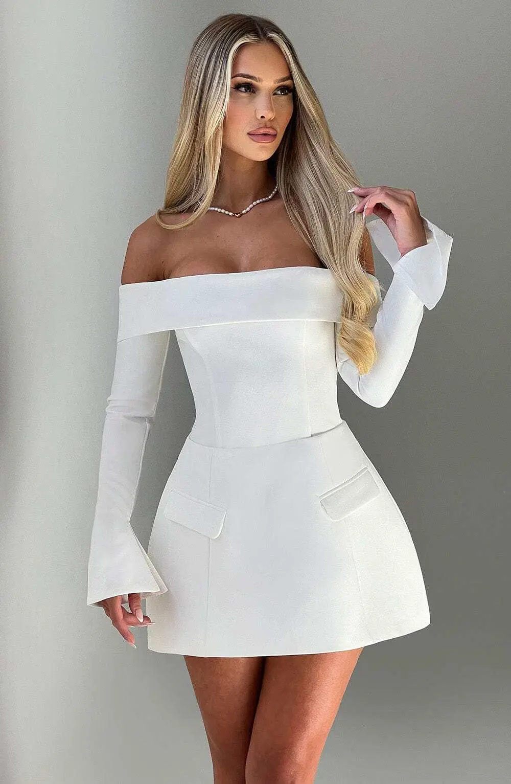 Grace Skort - Ivory - Image 15