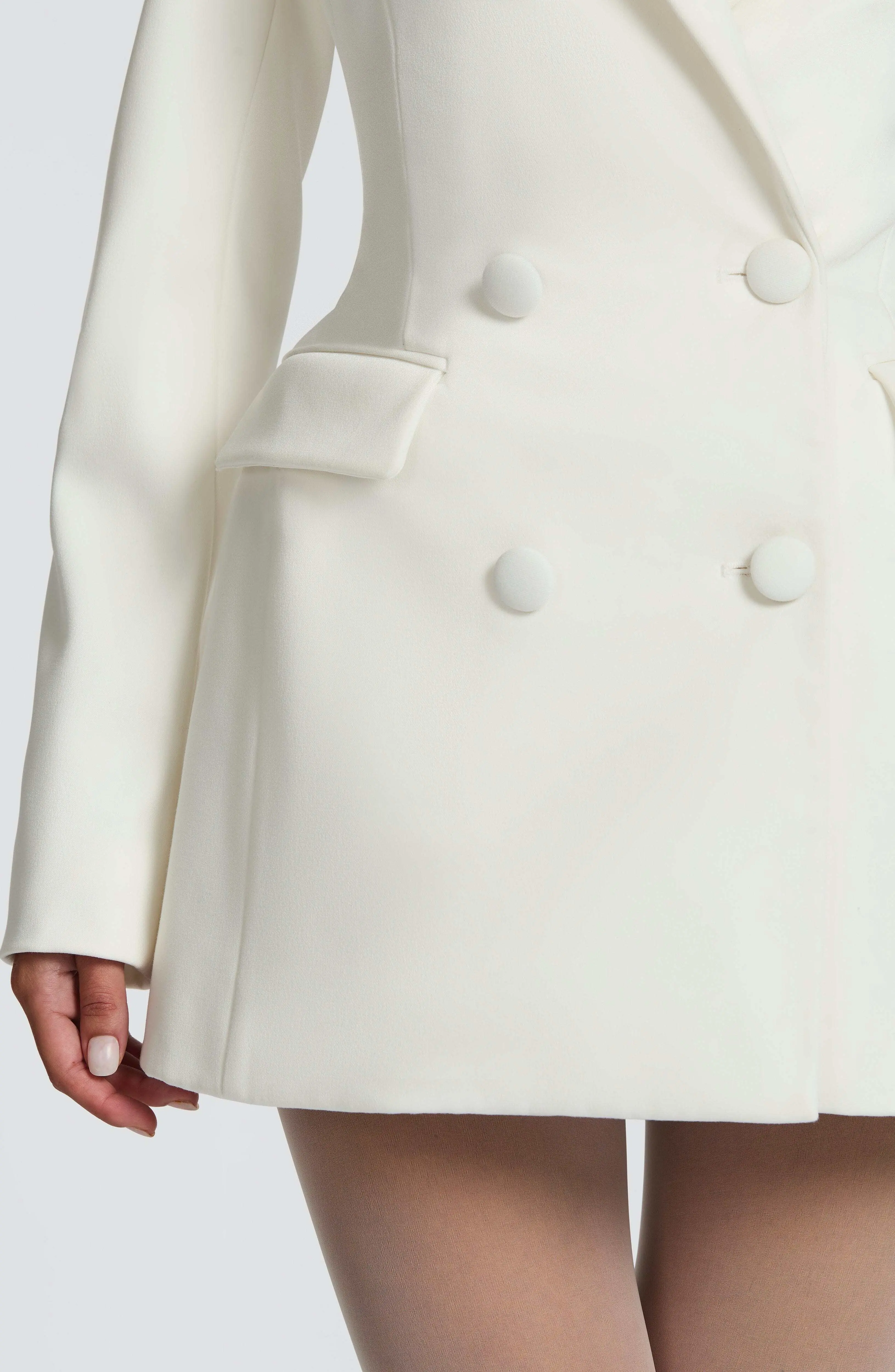 Elvira Mini Dress - Ivory - Image 6