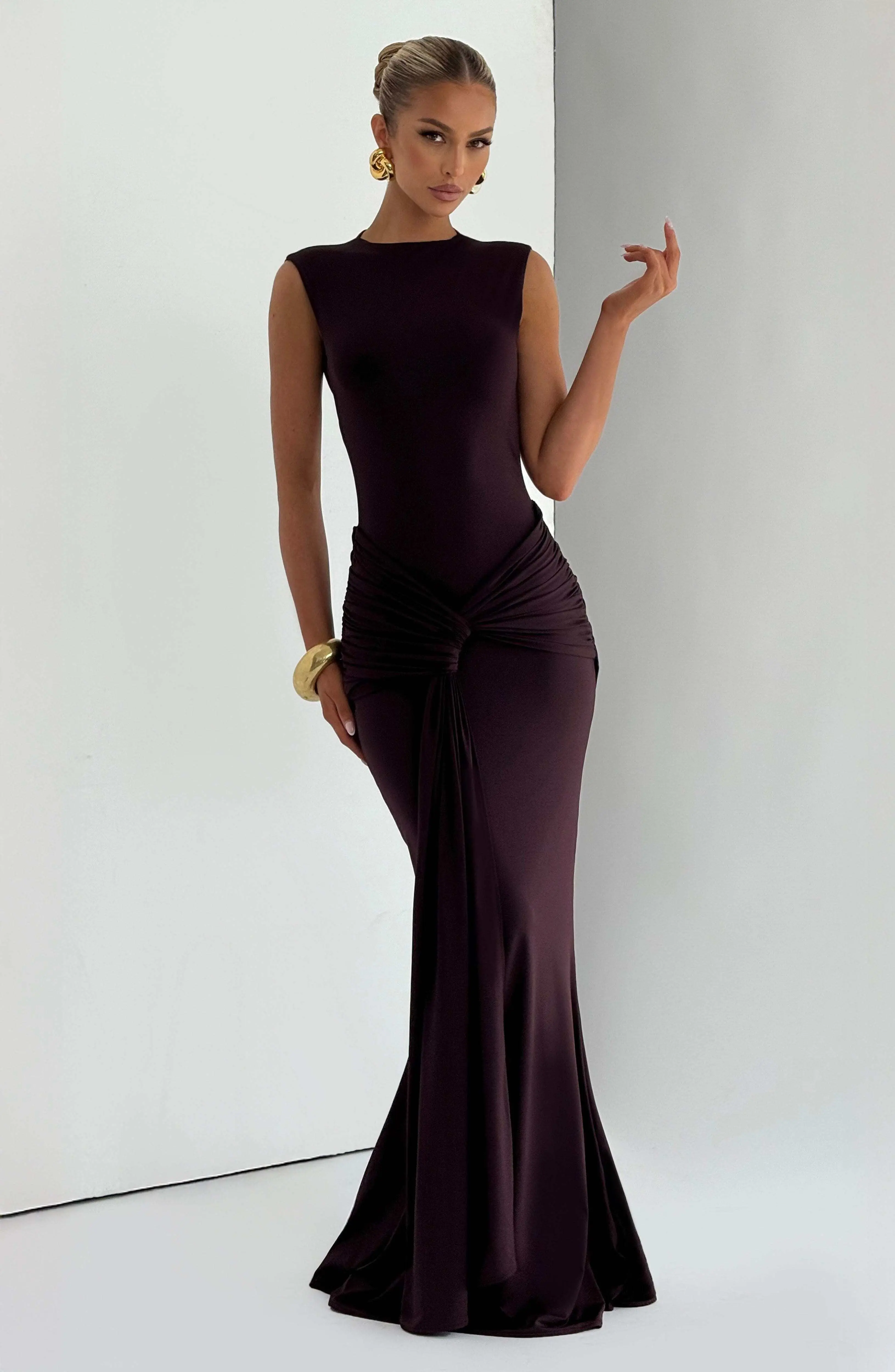 Lorenza Maxi Dress - Plum - Image 5