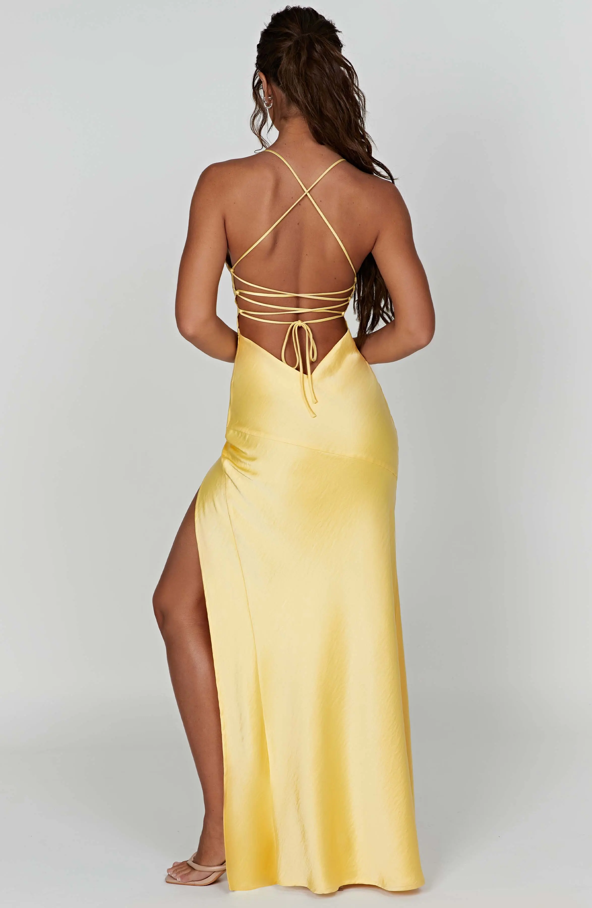 Isobel Maxi Dress - Lemon - Image 10