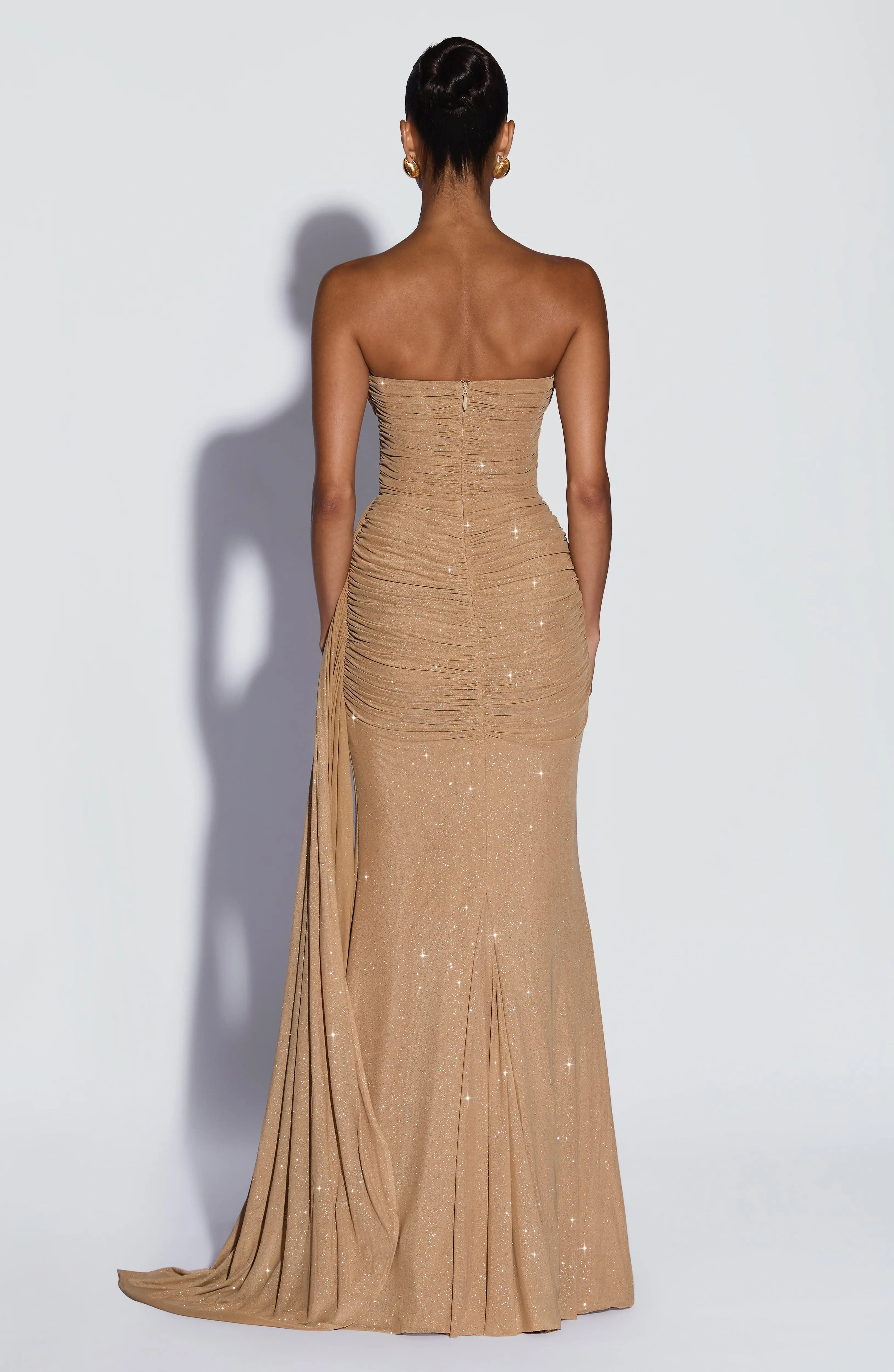 Ashika Maxi Dress - Gold Sparkle - Image 2