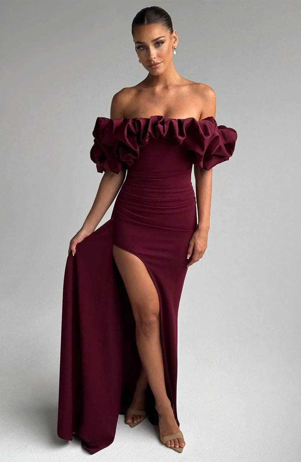 Elsie Maxi Dress - Cherry Lacquer - Image 12