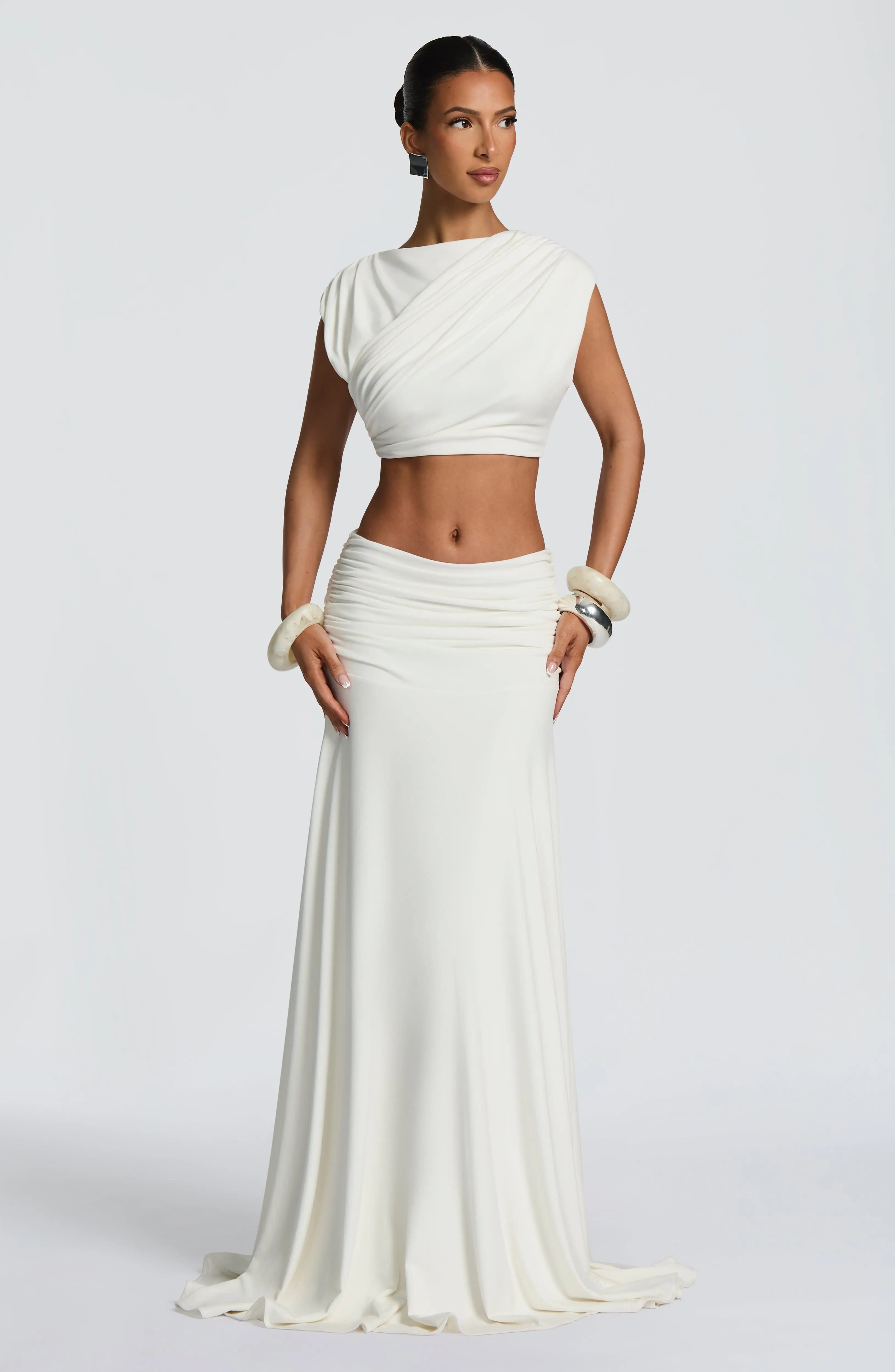 Paige Maxi Skirt - Ivory - Image 12