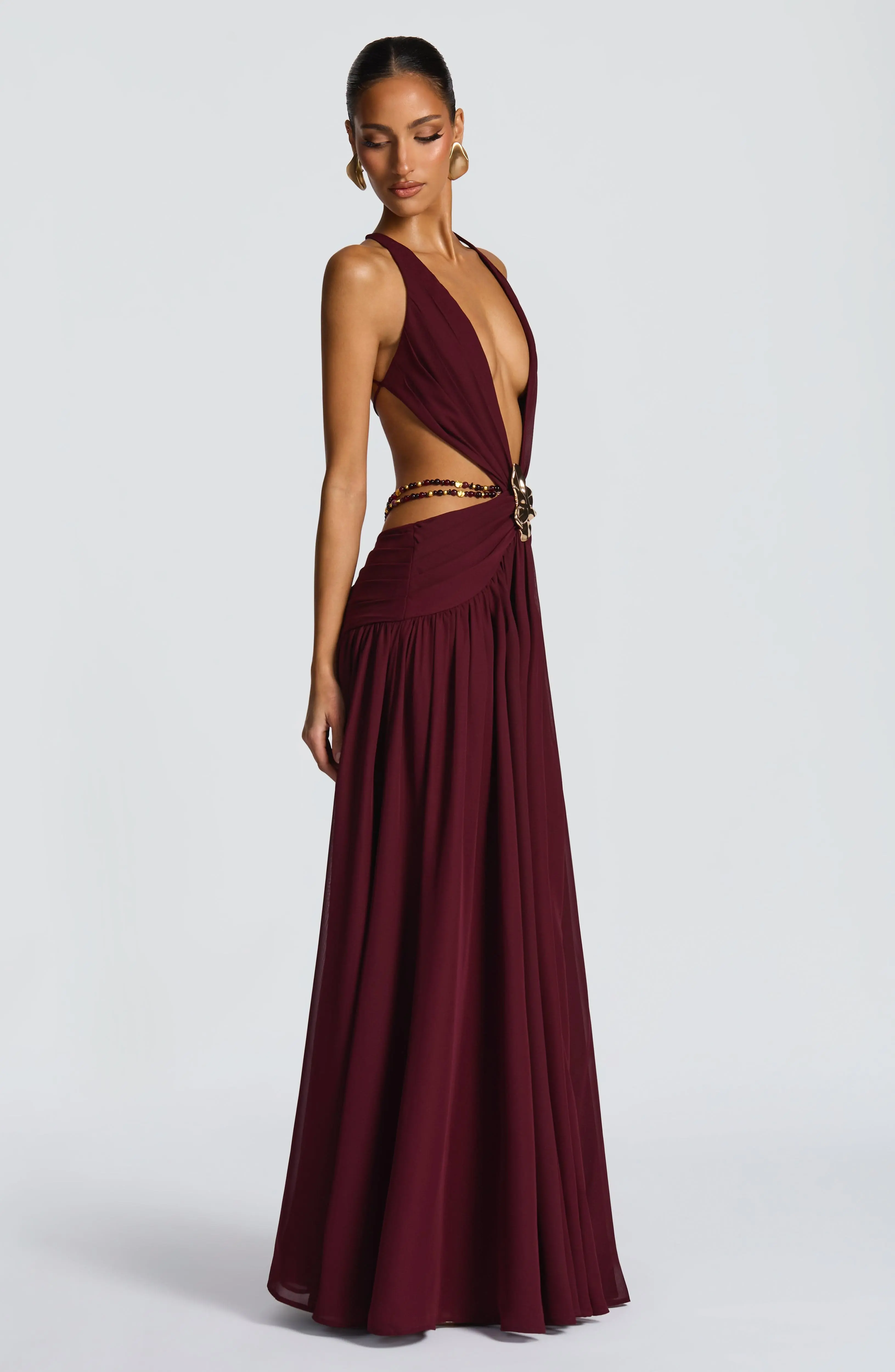 Indianna Maxi Dress - Cherry Lacquer - Image 5