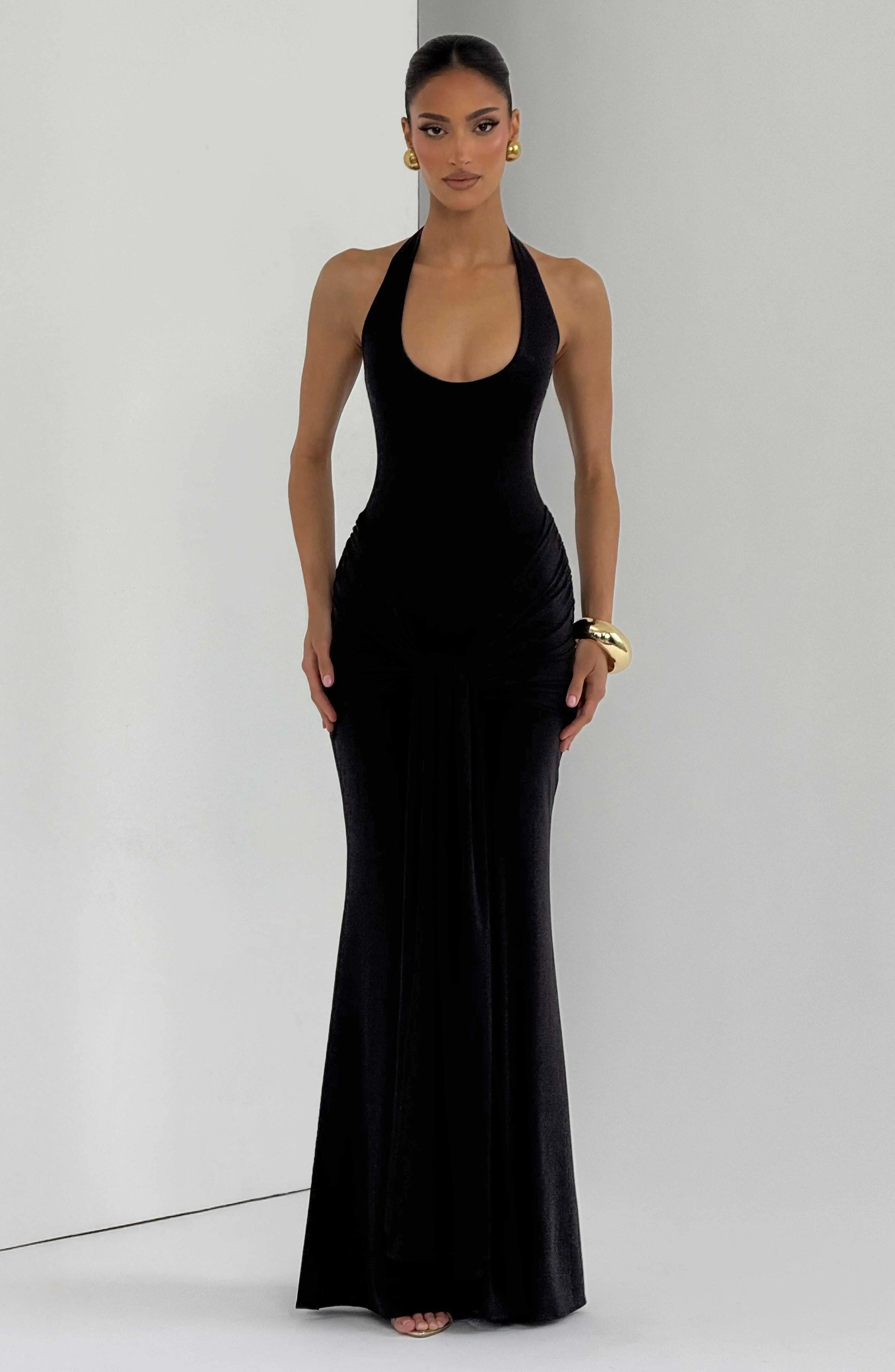 Veneda Maxi Dress - Black - Image 7
