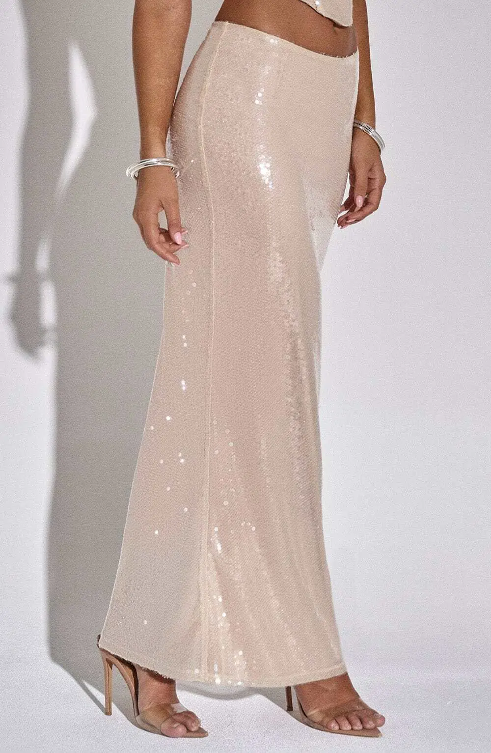 Larisa Maxi Skirt - Nude - Image 9