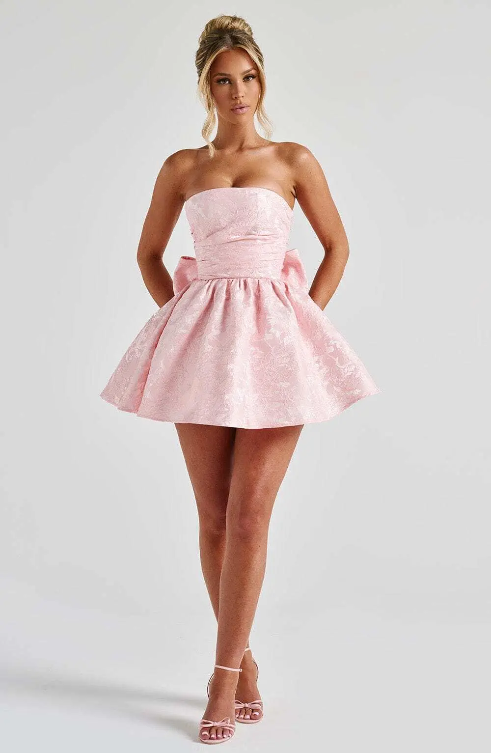 Salome Mini Dress - Blush - Image 2