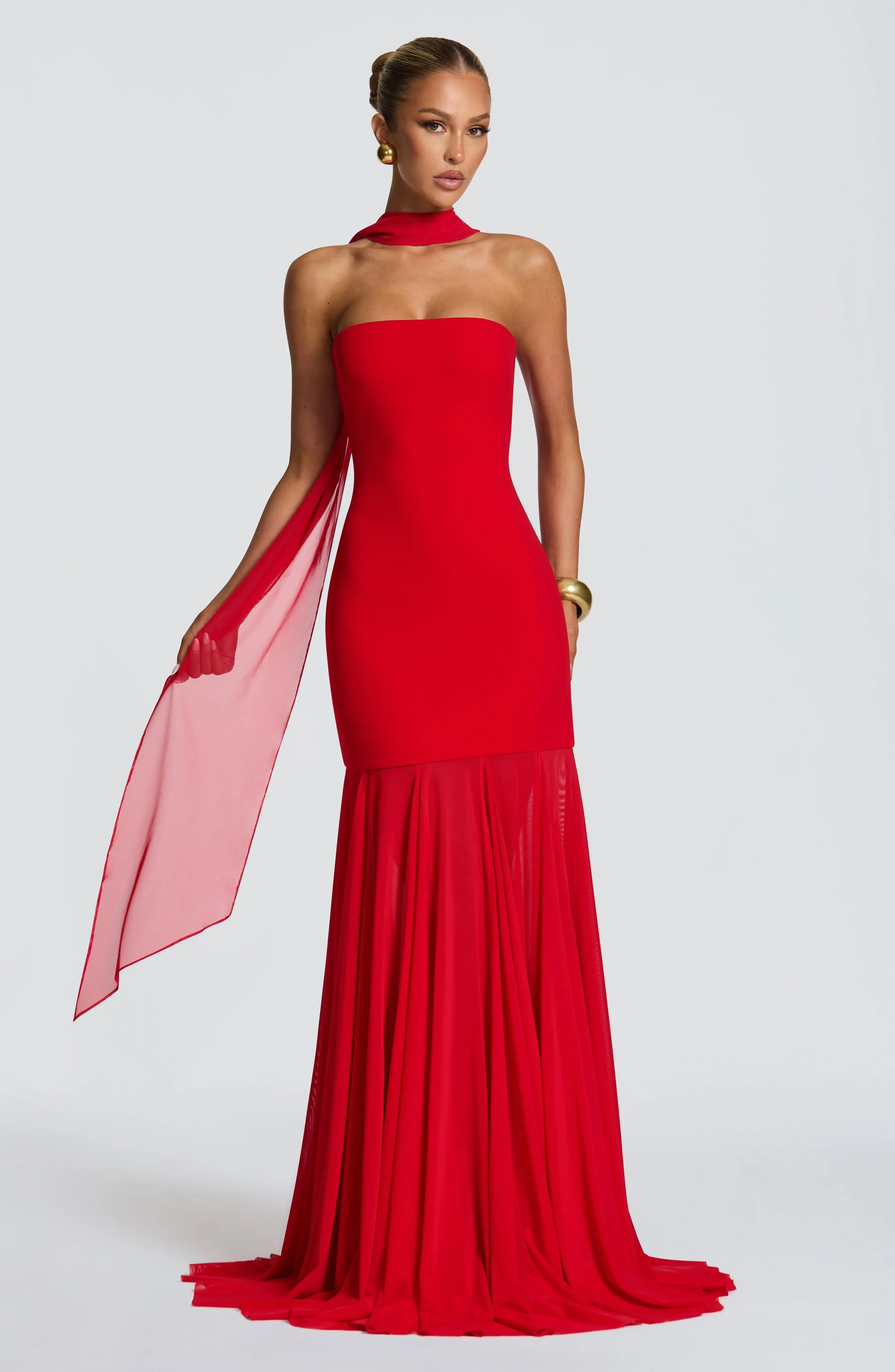 Merritt Gown - Red - Image 7