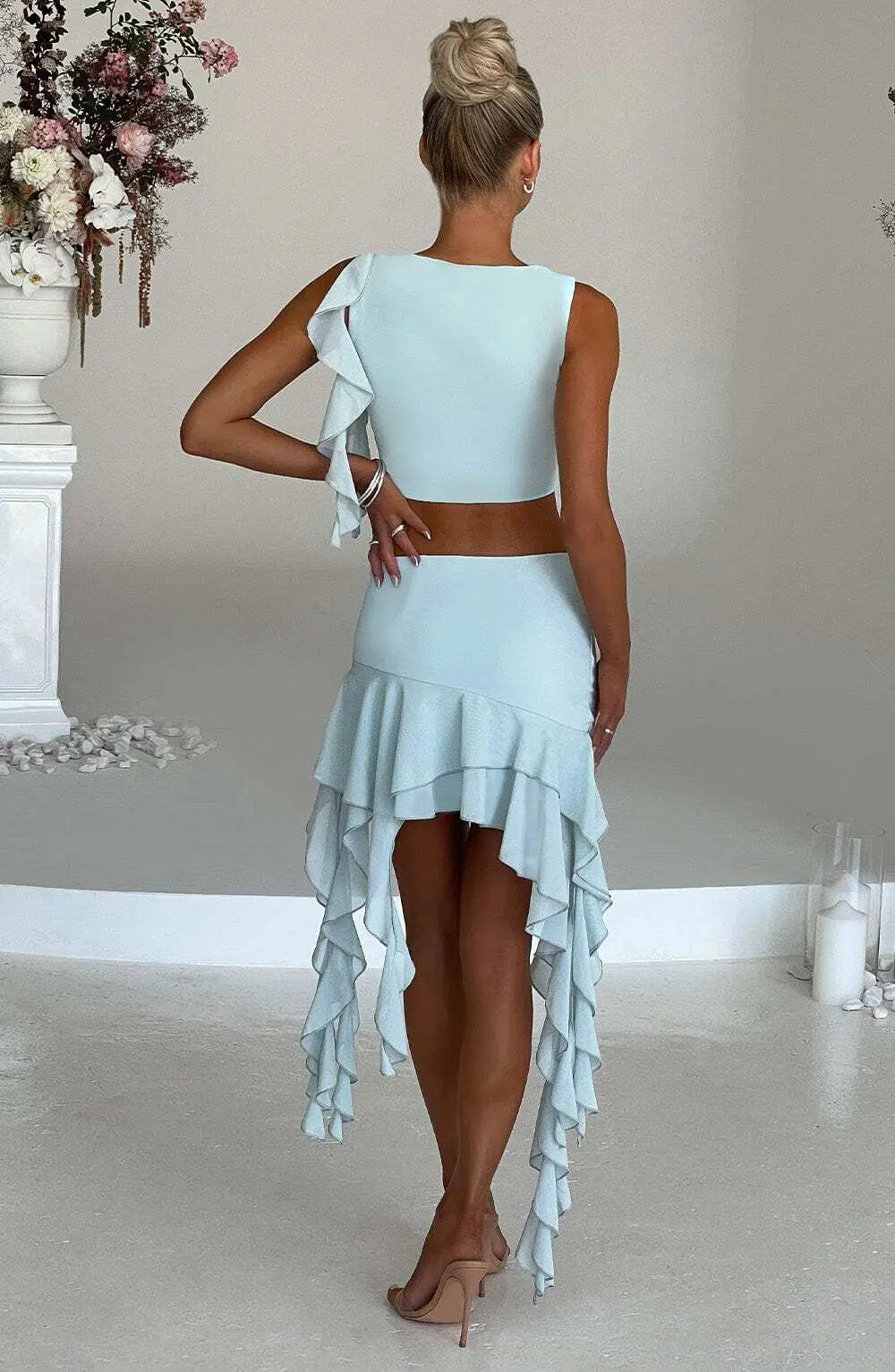 Ferna Mini Skirt - Mint - Image 2