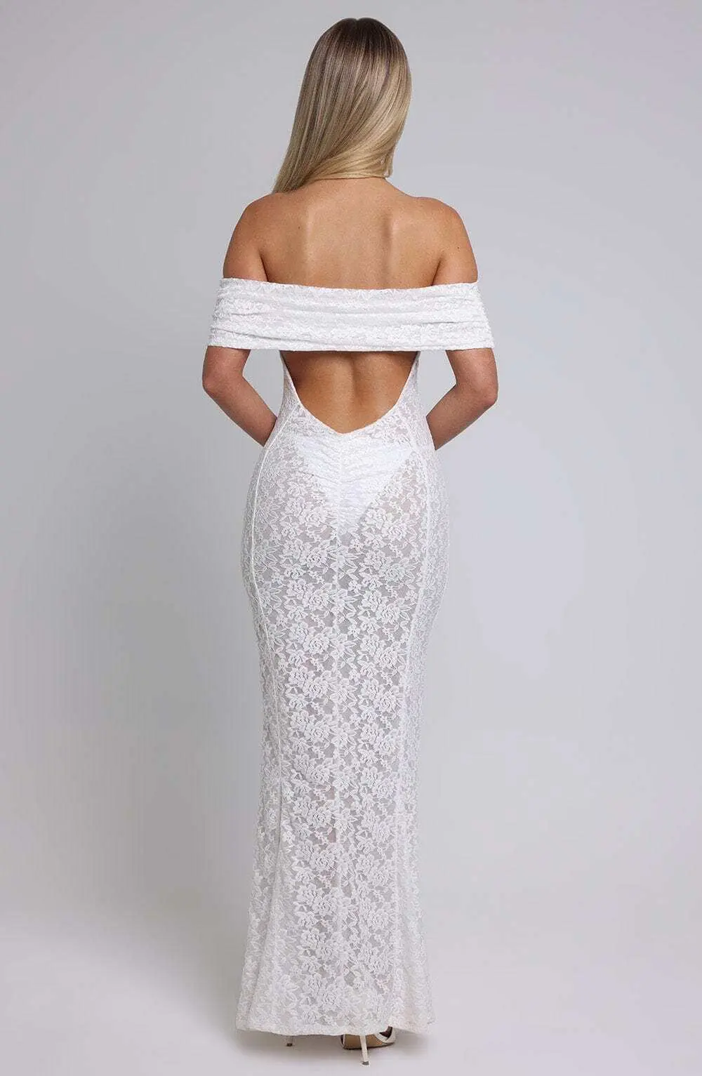 Stephanie Maxi Dress - Ivory - Image 4
