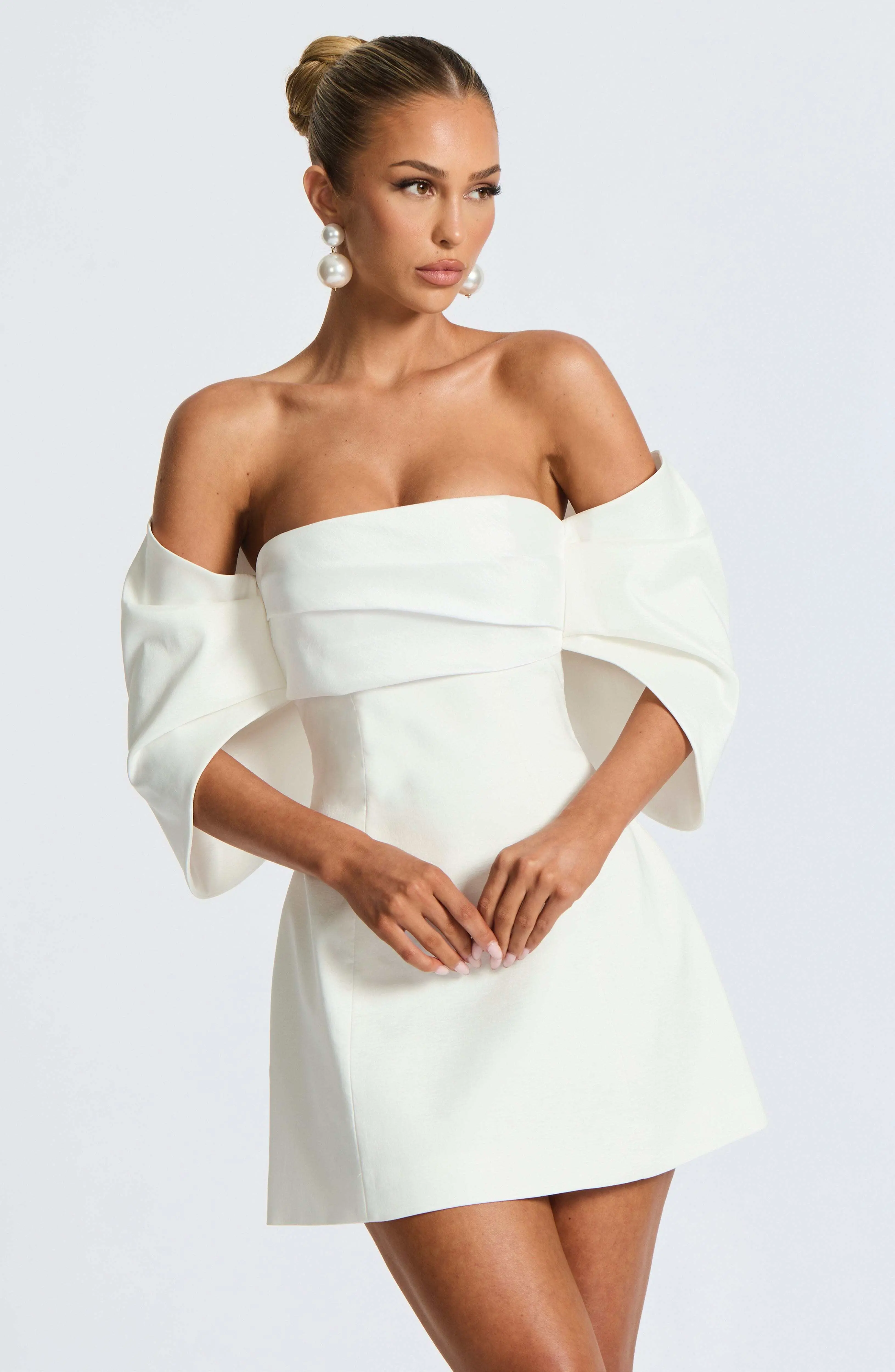 Briella Mini Dress - Ivory - Image 9