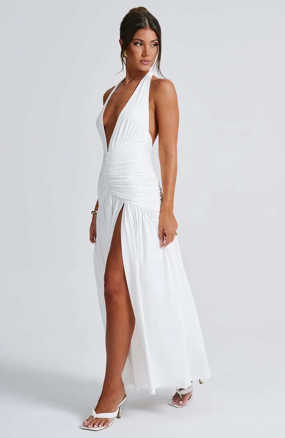 Melania Maxi Dress - White - Image 12