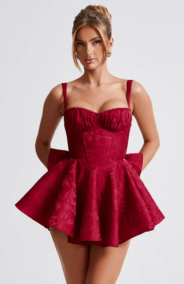 Emelie Playsuit - Red - Image 3