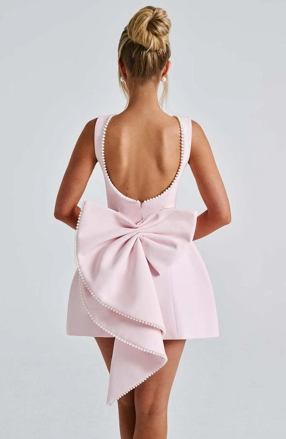 Carrie Mini Dress - Blush - Image 7