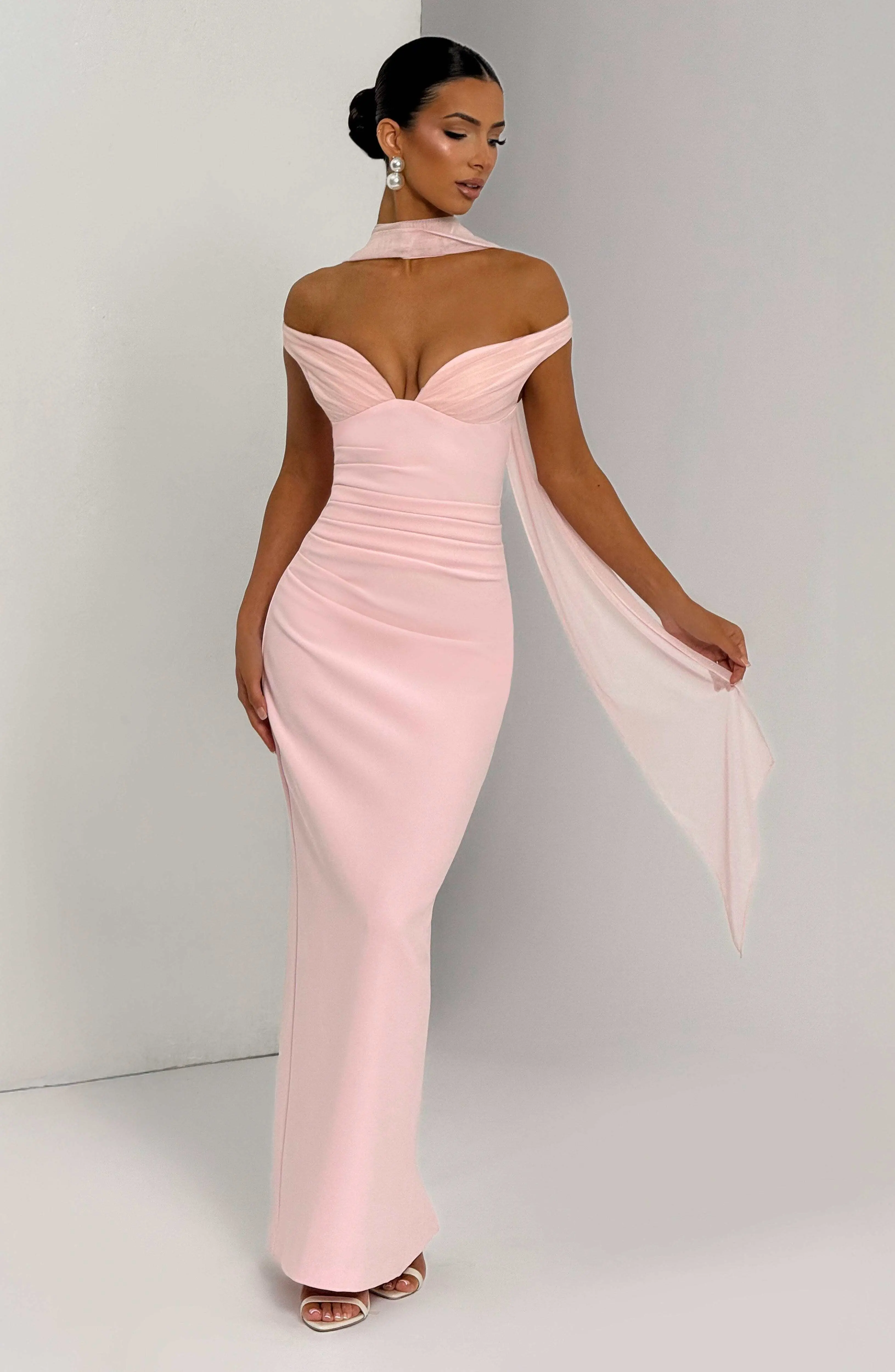 Abigail Maxi Dress - Blush - Image 8