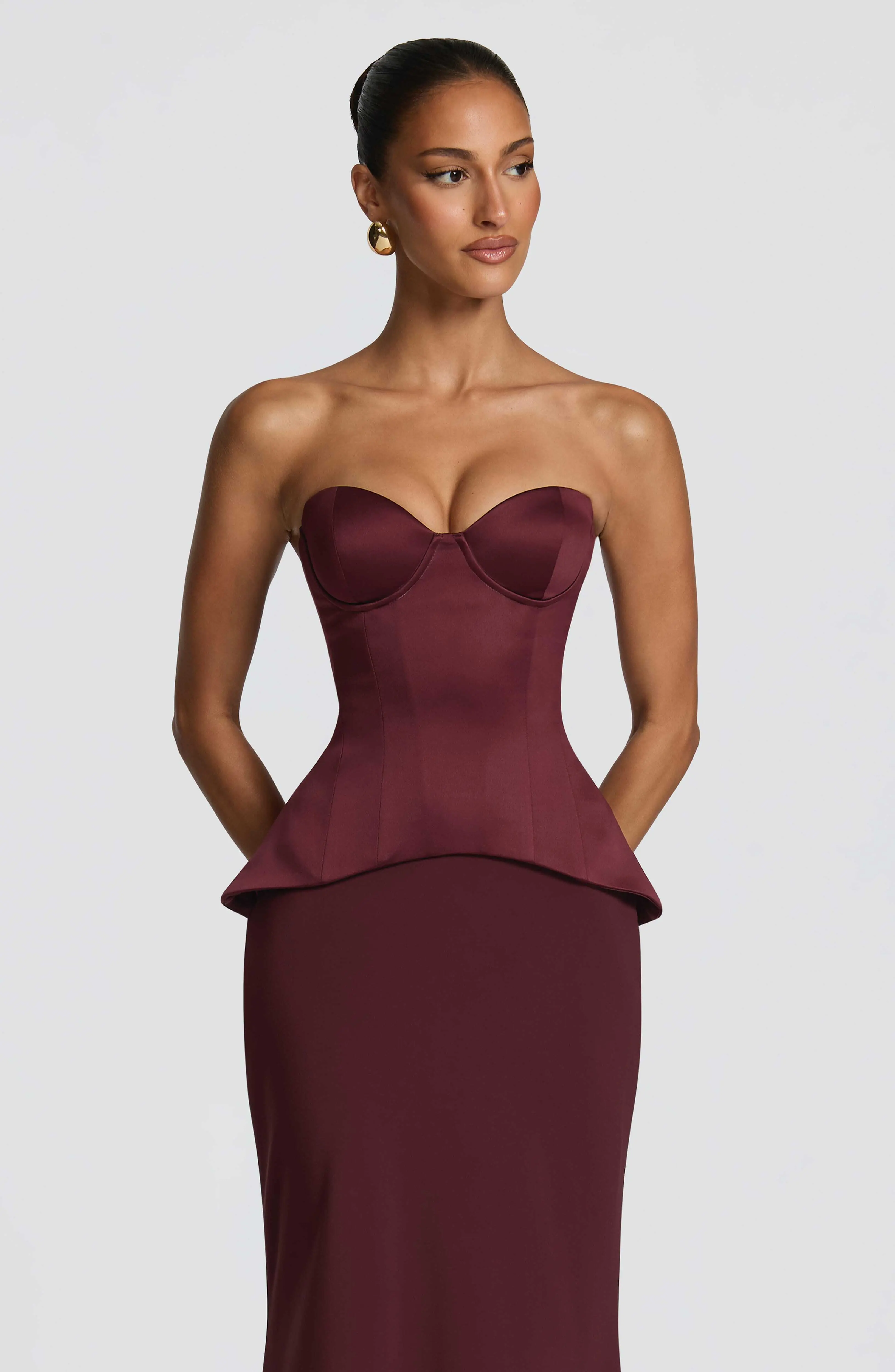 Ravenna Corset - Cherry Lacquer