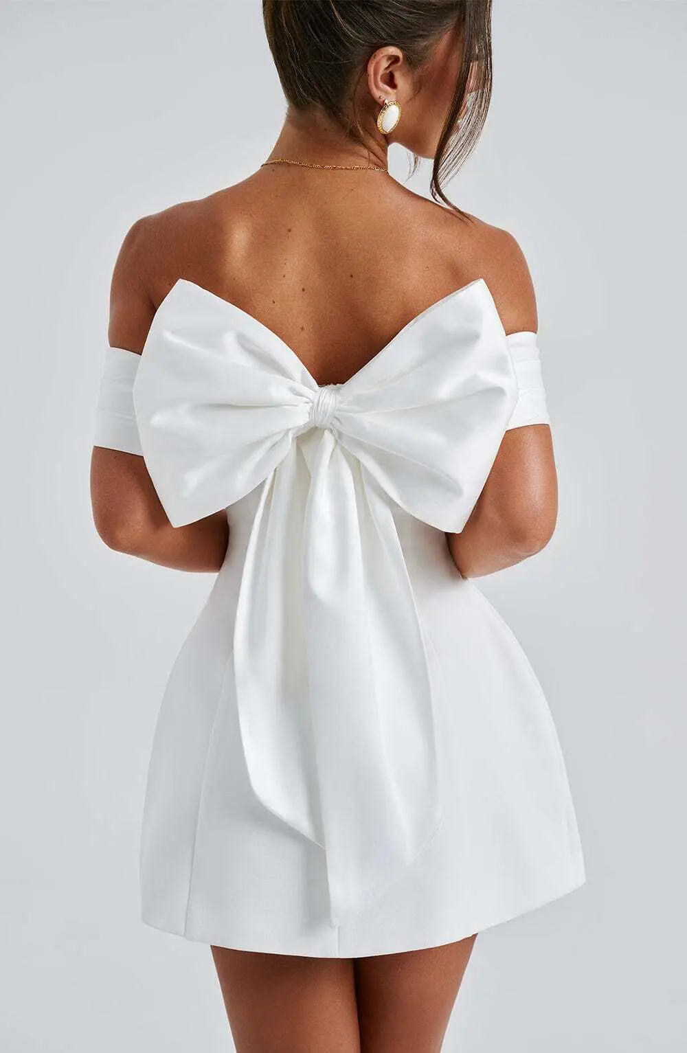 Delta Mini Dress - Ivory - Image 14
