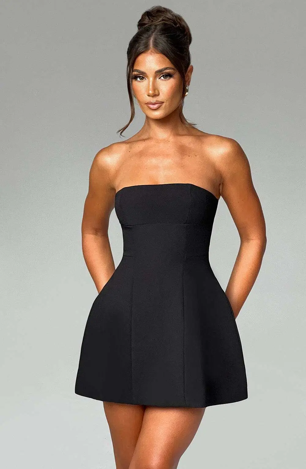 Asha Mini Dress - Black - Image 2