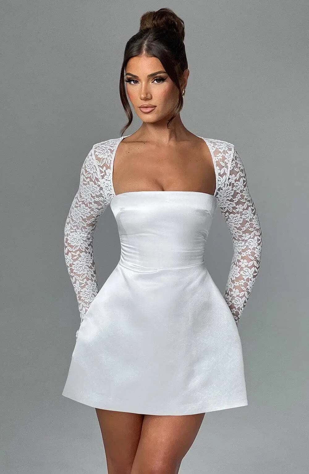Sadie Mini Dress - Ivory - Image 4