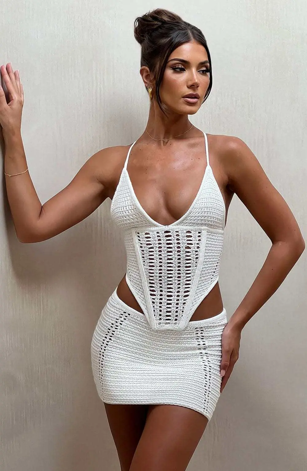 Selma Mini Skirt - White - Image 7