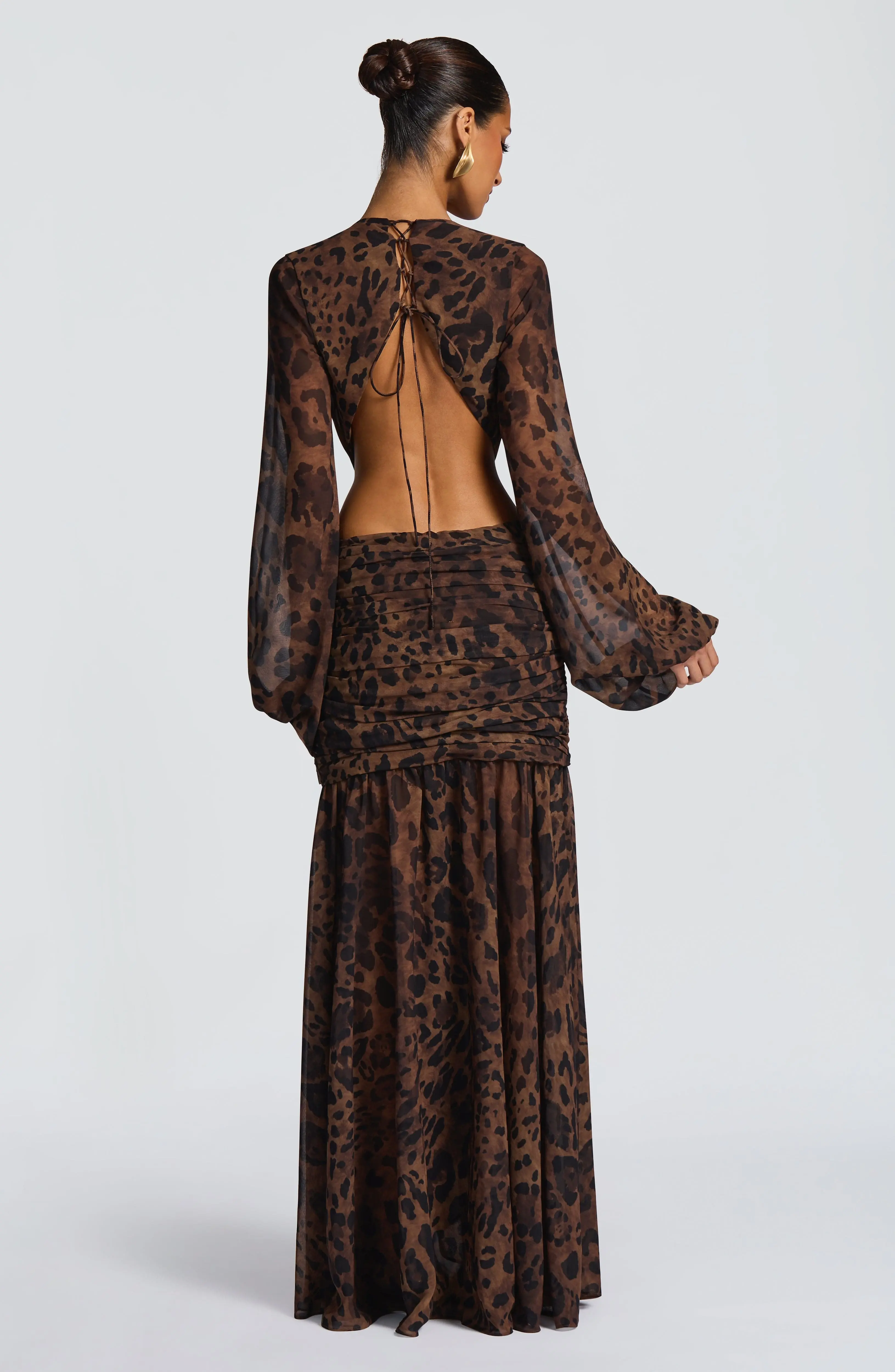 Andrina Maxi Dress - Leopard Print - Image 4