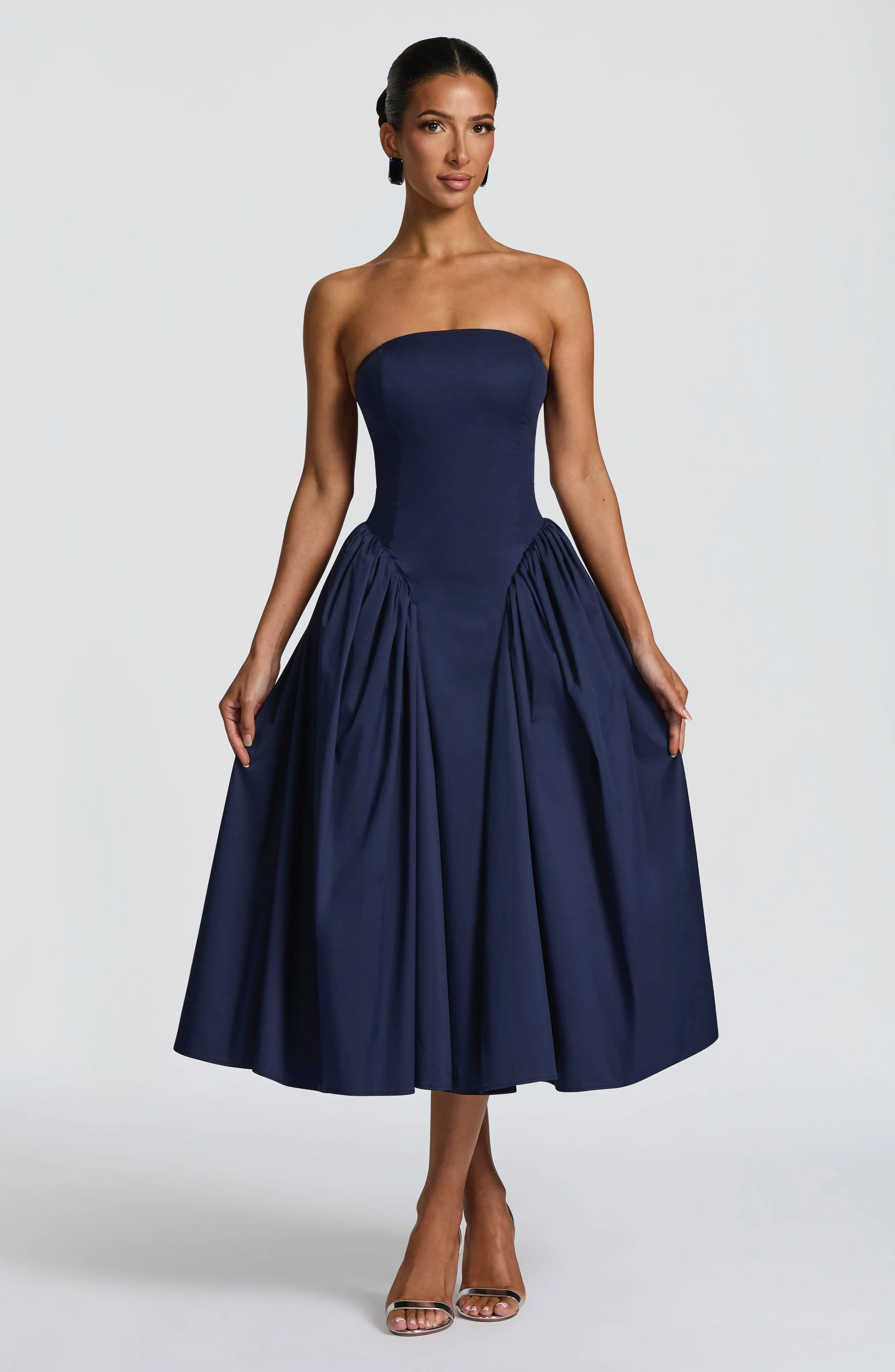 Darla Midi Dress - Navy - Image 5
