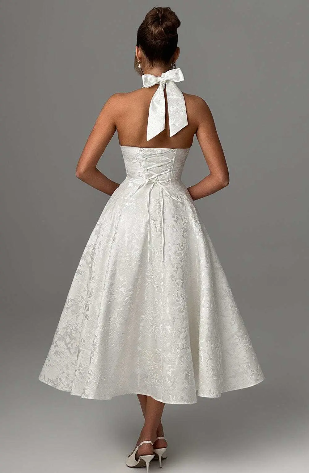Effie Midi Dress - Ivory - Image 5