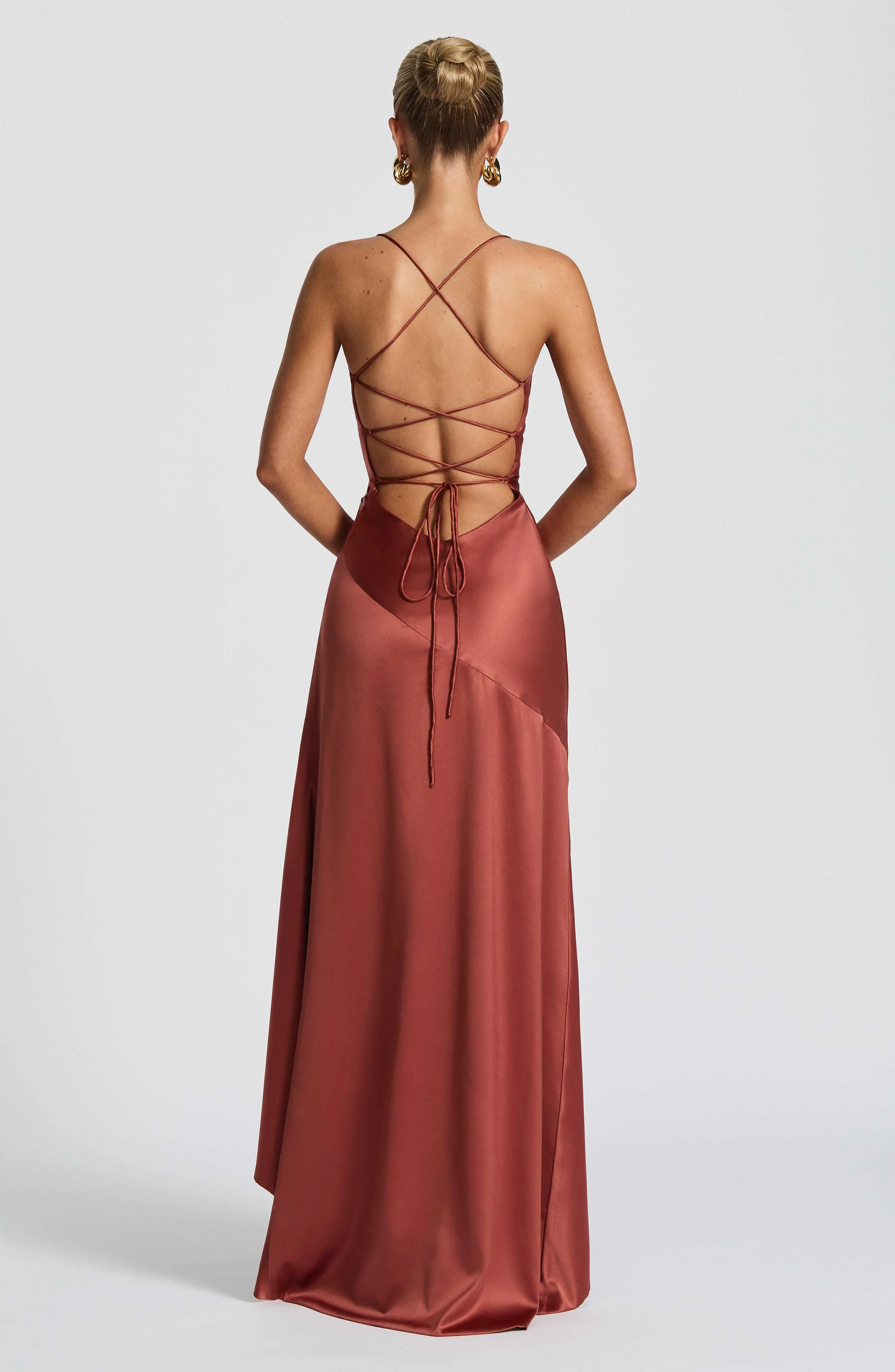 Samira Maxi Dress - Rust - Image 4