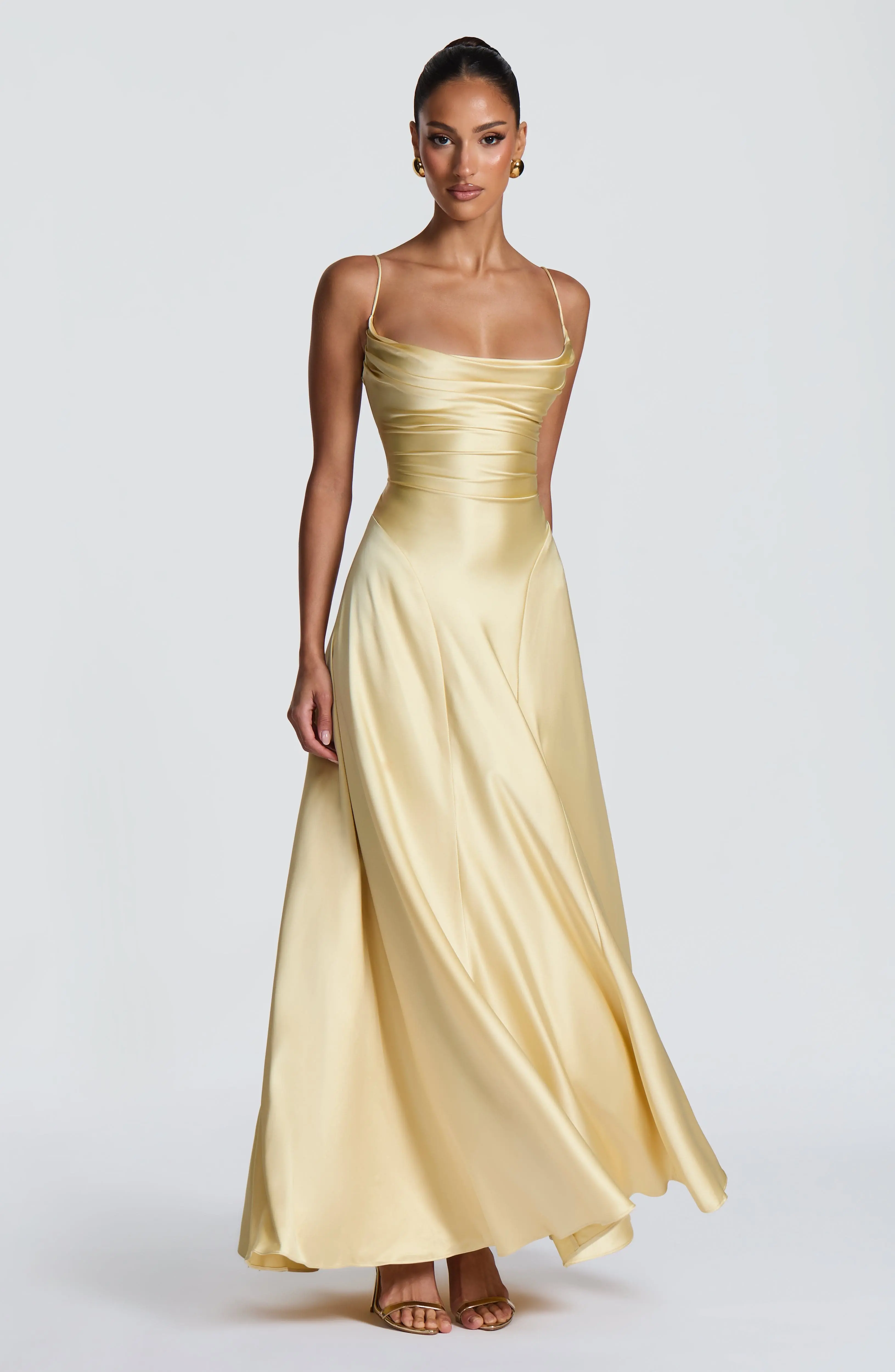Adelina Maxi Dress - Lemon - Image 6