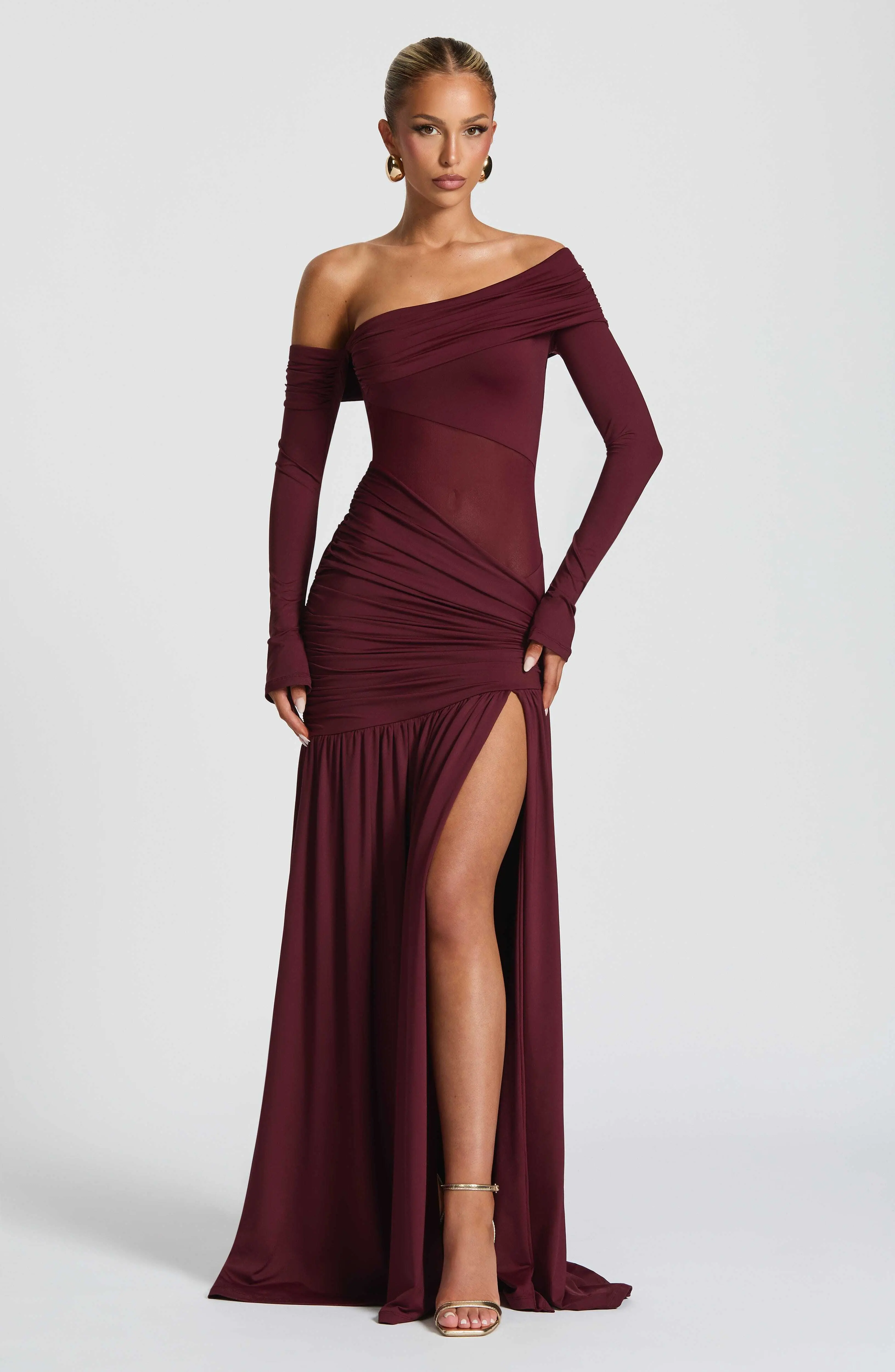 Ettalie Maxi Dress - Cherry Lacquer - Image 4