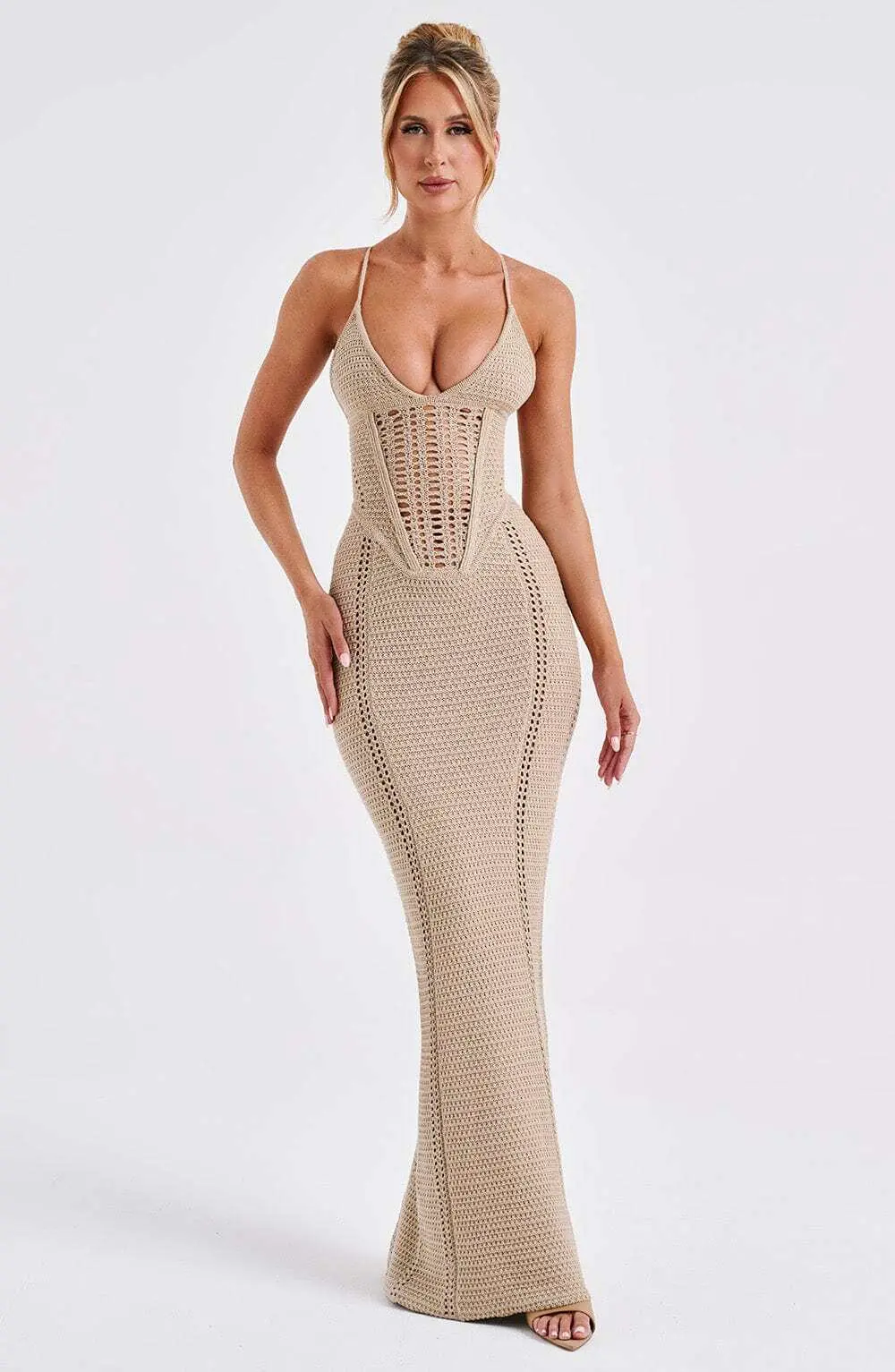 Xanthe Maxi Dress - Beige - Image 16