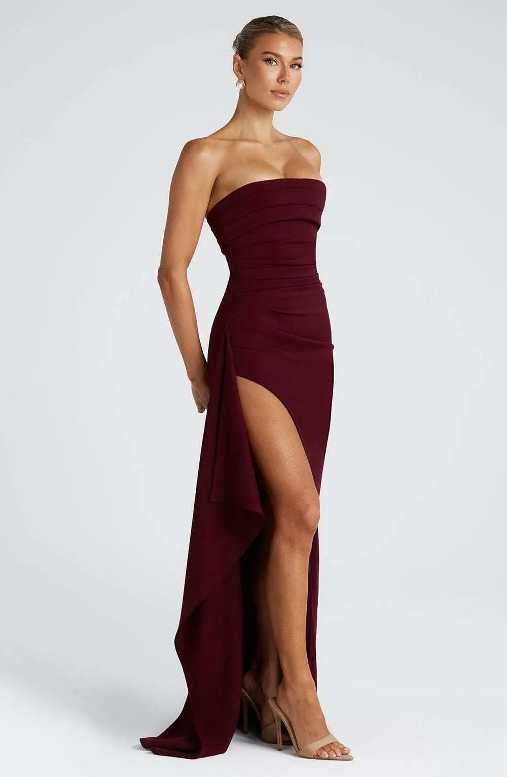 Zafira Maxi Dress - Cherry Lacquer - Image 5