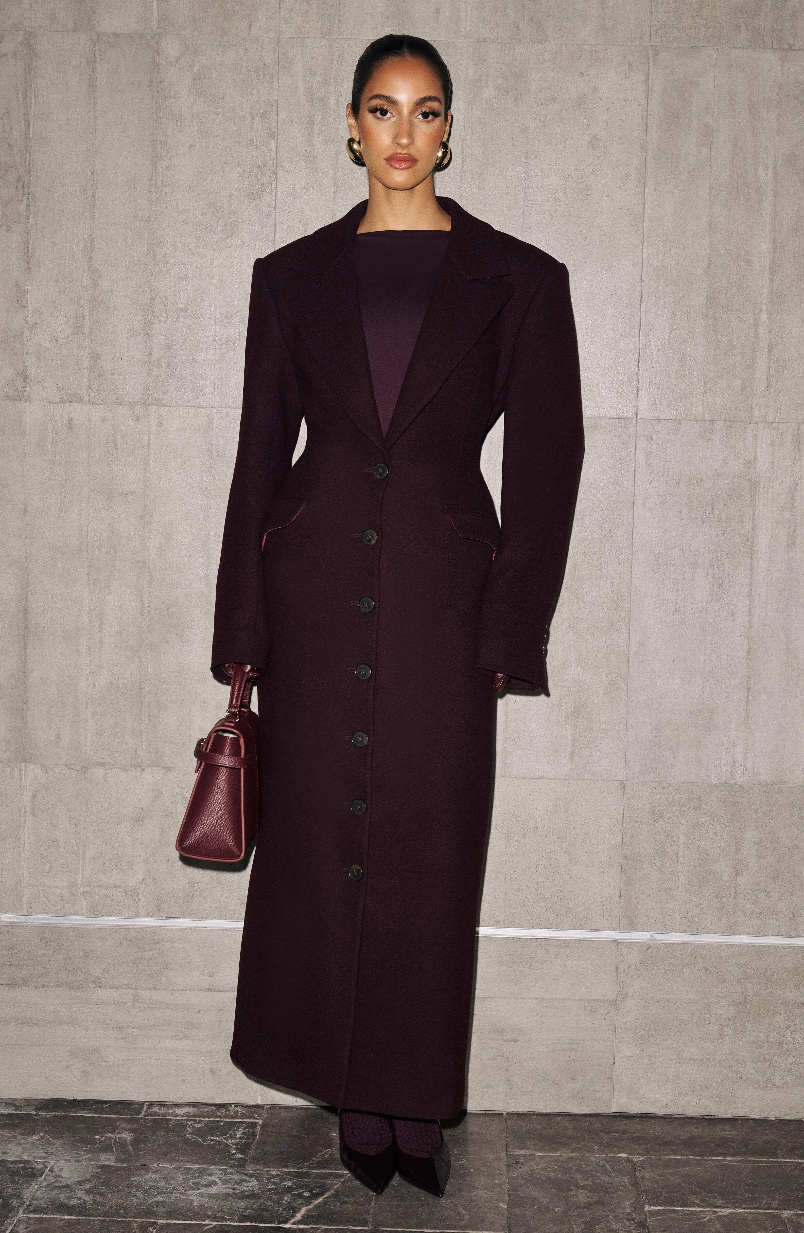 Ursula Coat - Plum - Image 14