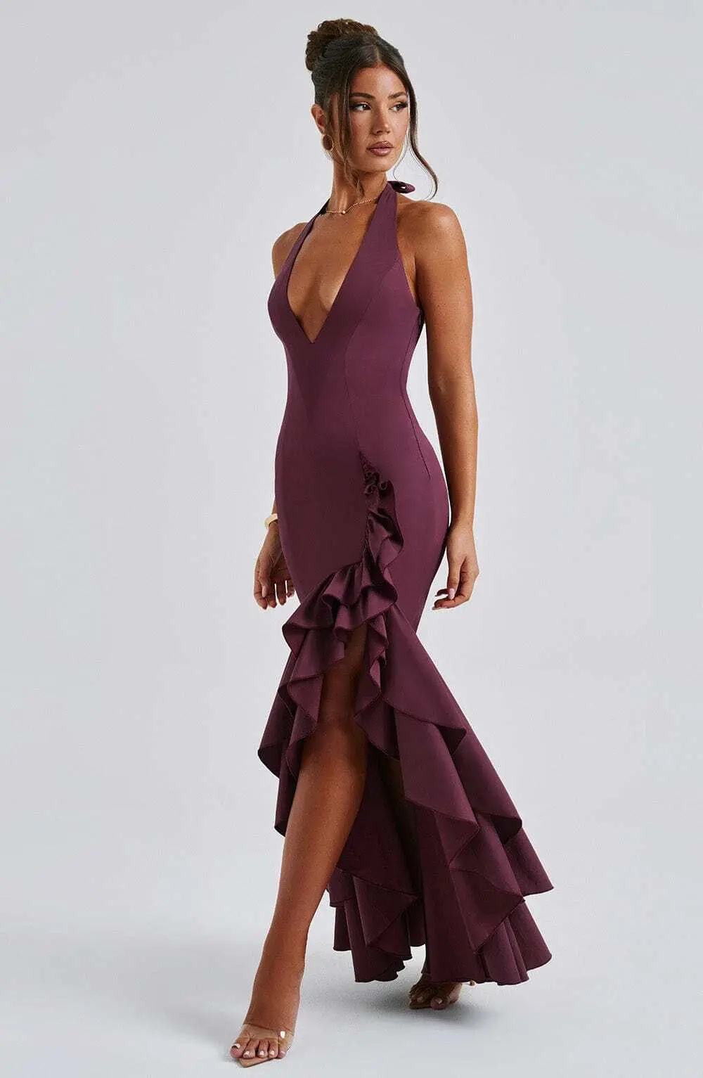 Veronique Maxi Dress - Cherry Lacquer - Image 2