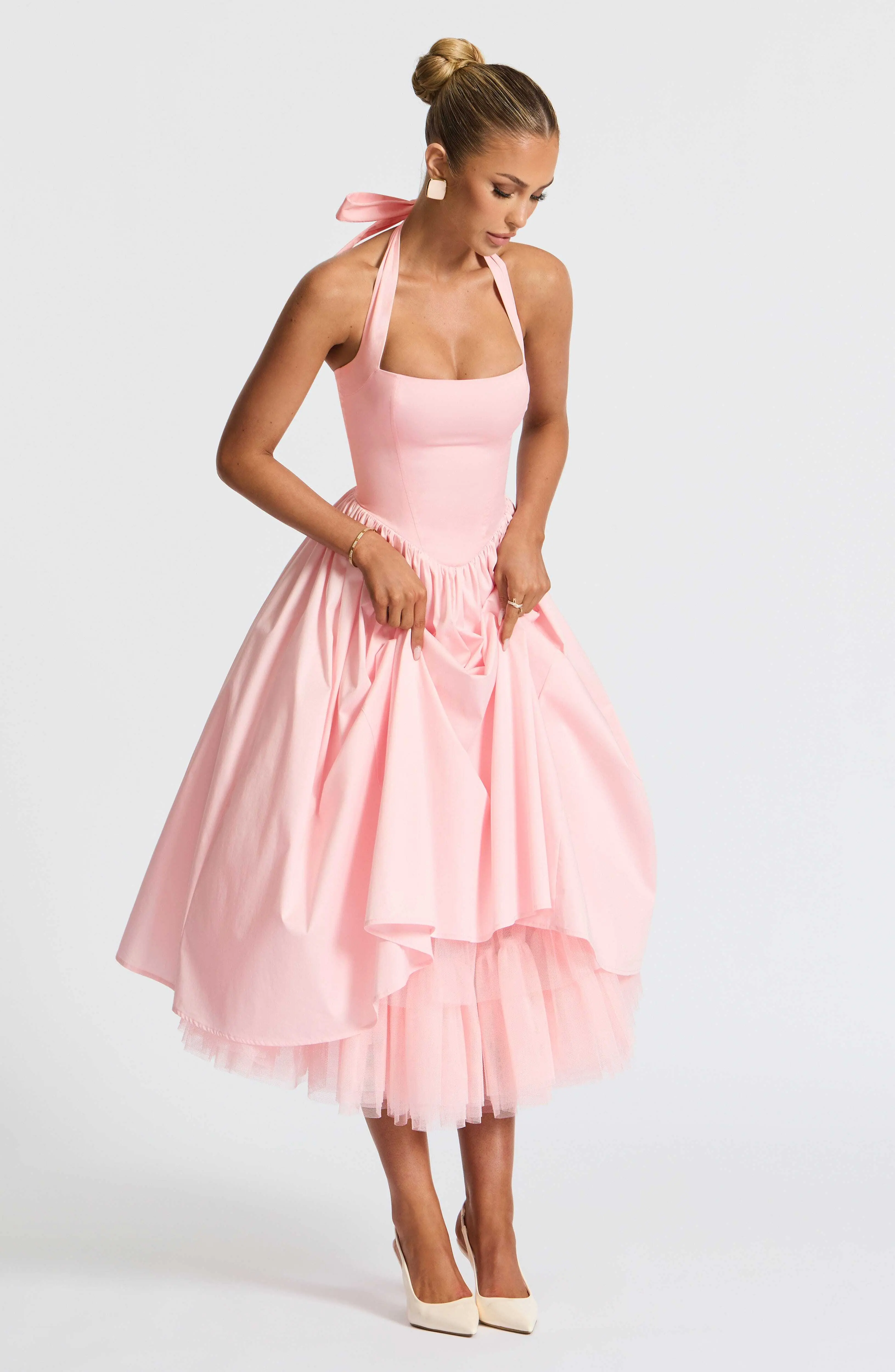 Cressida Midi Dress - Blush - Image 4