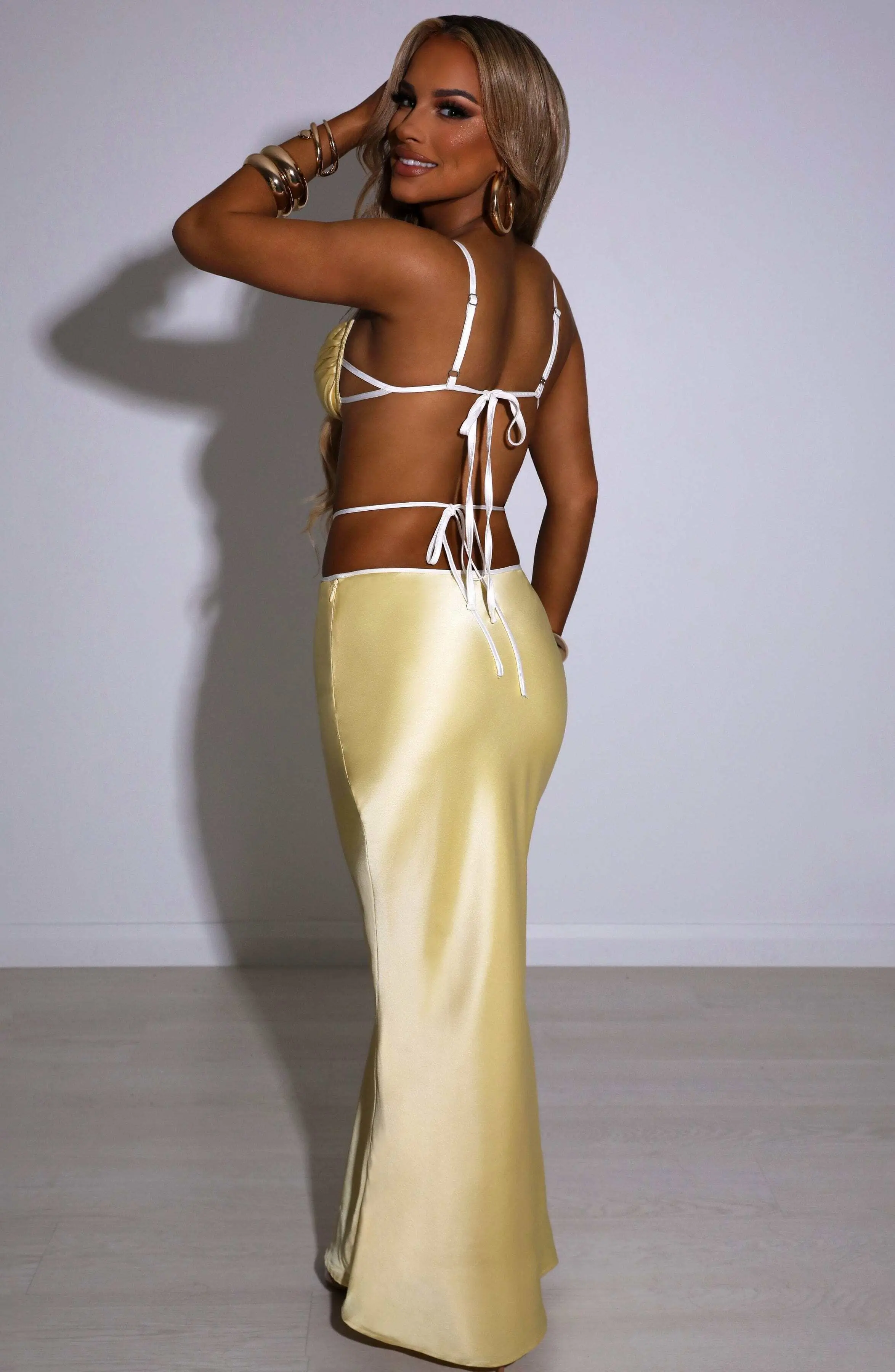 Jasmyn Maxi Skirt - Lemon - Image 7