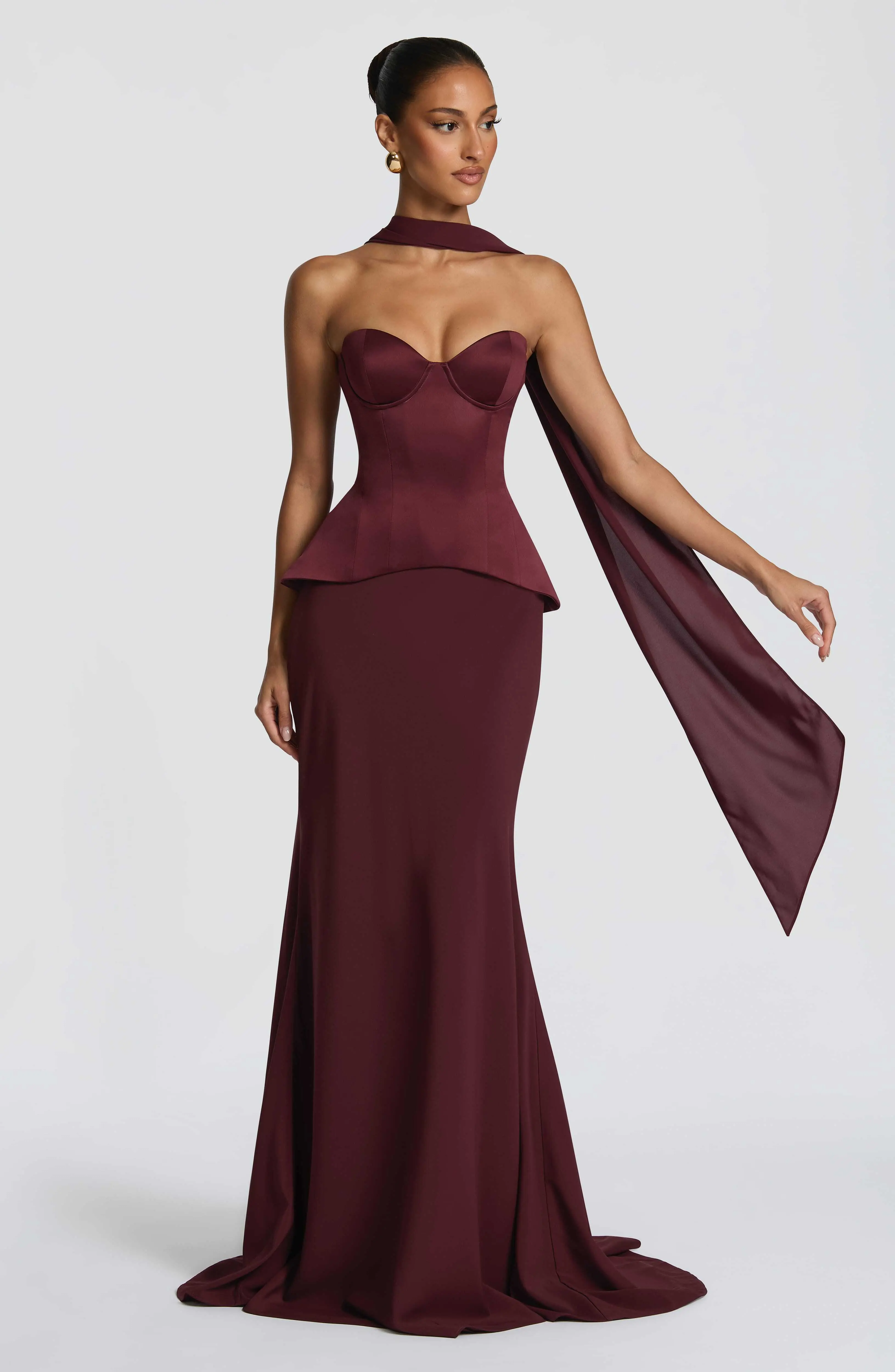 Ravenna Corset - Cherry Lacquer - Image 4