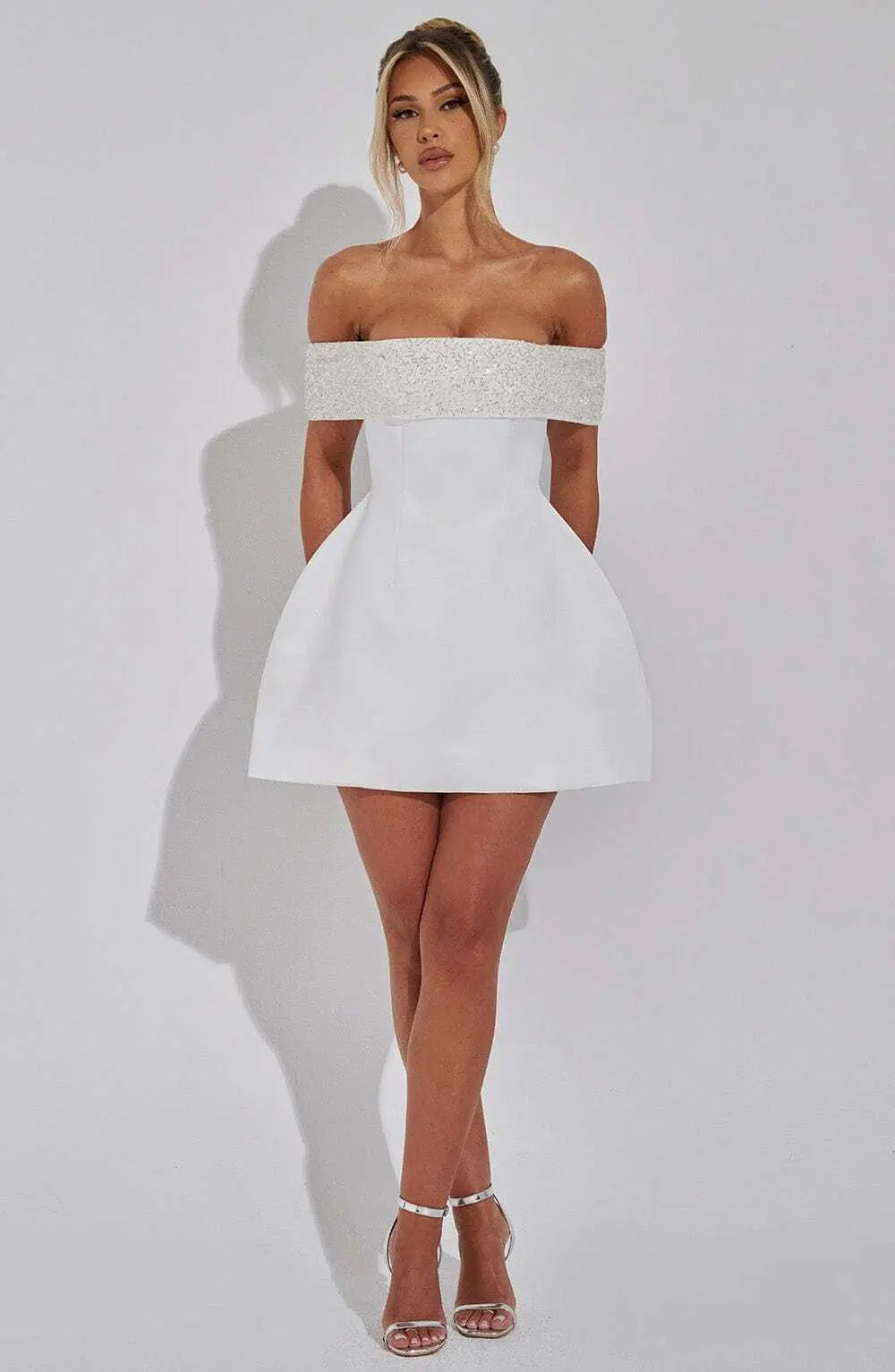 Noelle Mini Dress - Ivory - Image 4